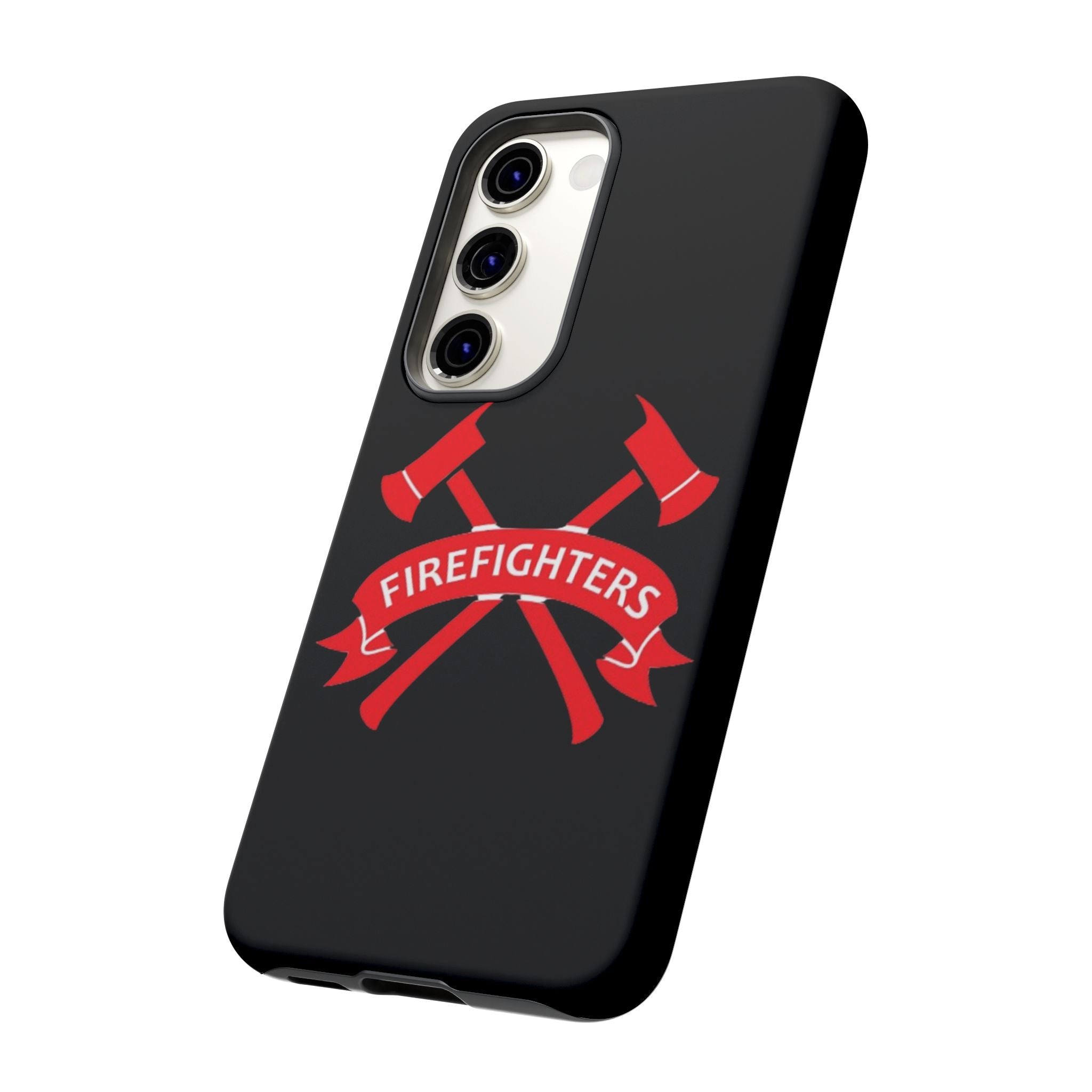 Firefighters Tough Phone Case — Red Crossed Axes Design