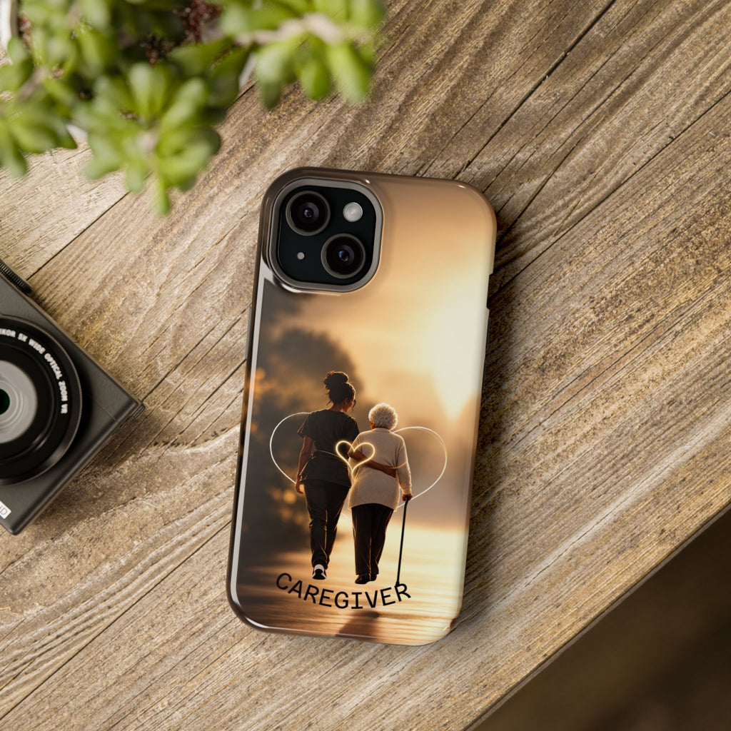Caregiver Phone Case — Impact-Resistant Protective Case with Heart Design