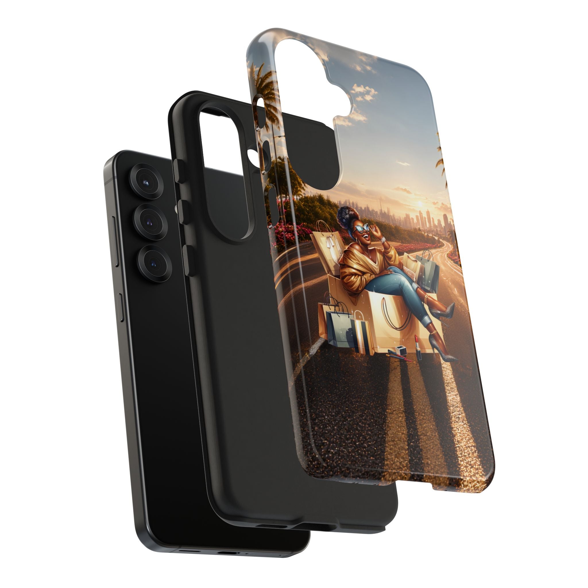 Sunset Roadtrip Tough Phone Case — Relaxed Traveler Design