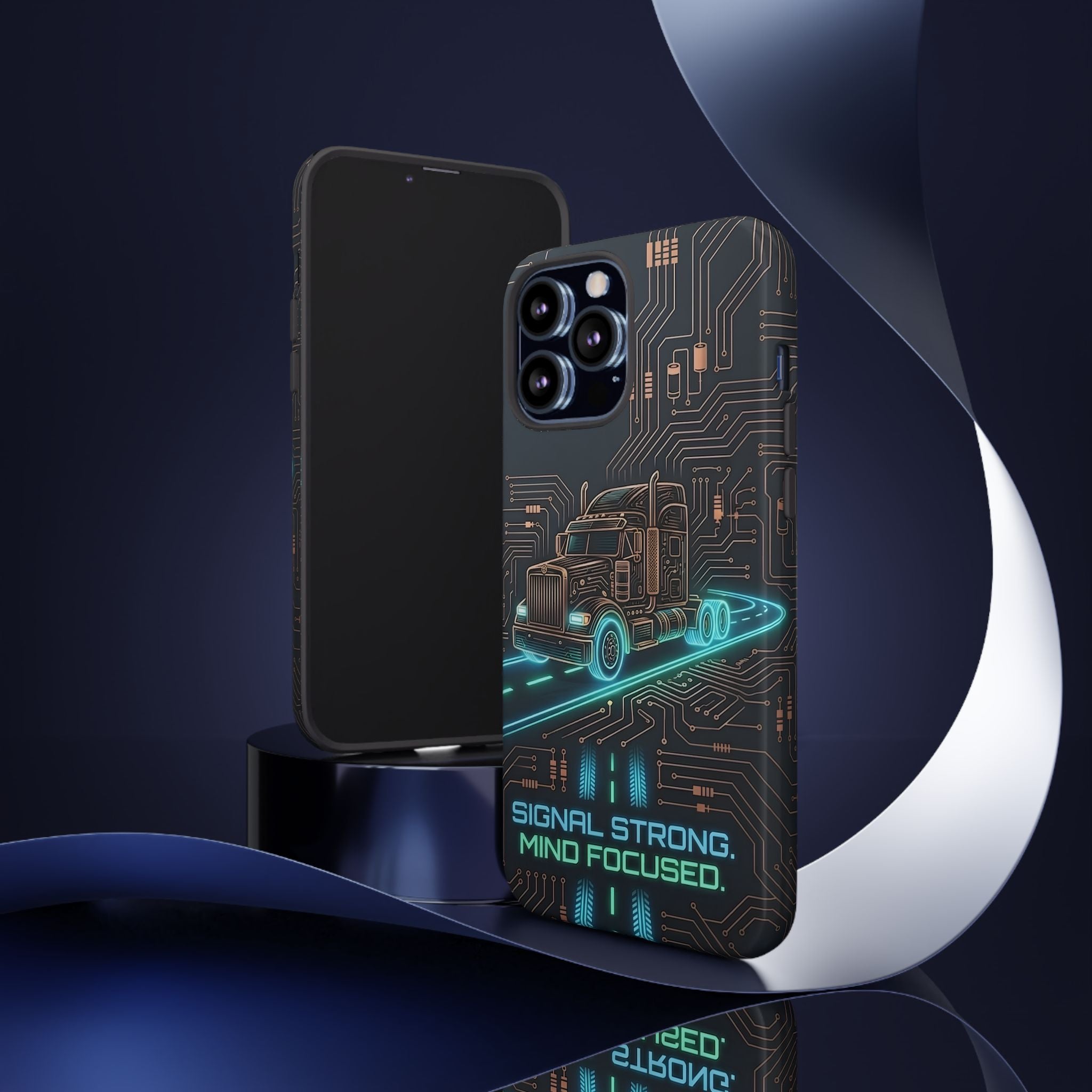 Truck Driver Gamer Phone Case — “Real Life. No Pause Button.”