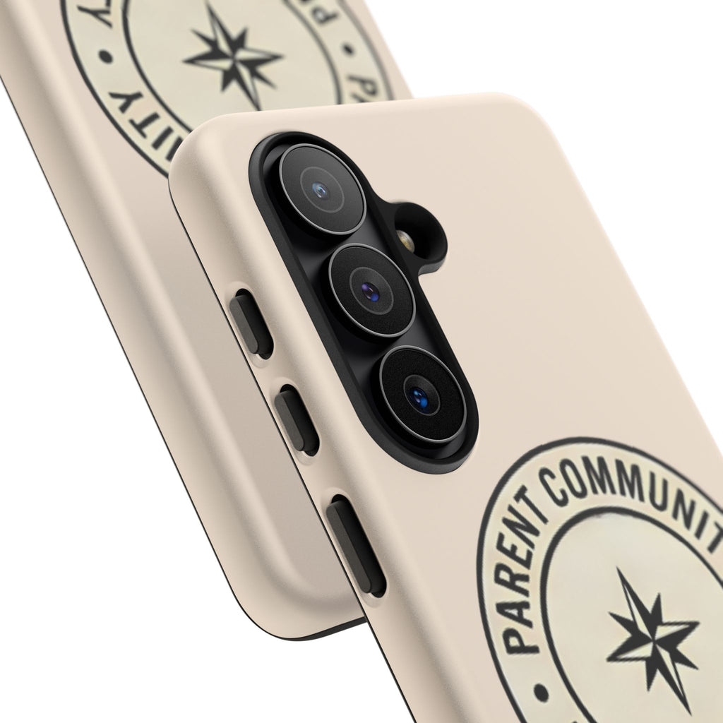 Parent Community Tough Phone Case — Durable Compass Logo Protective Cover