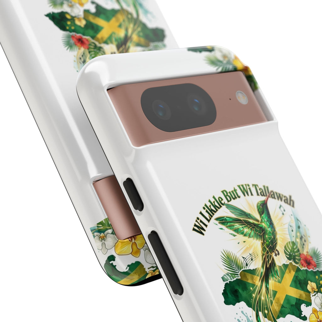 Jamaica Hummingbird Phone Case — “Wi Likkle But Wi Tallawah” Tropical Protective Cover