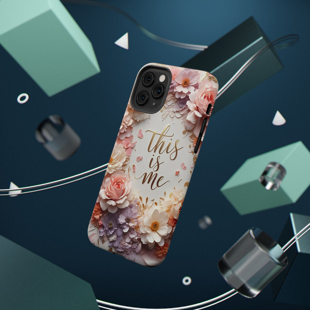 Floral "This Is Me" Phone Case — Impact-Resistant Floral Protective Cover