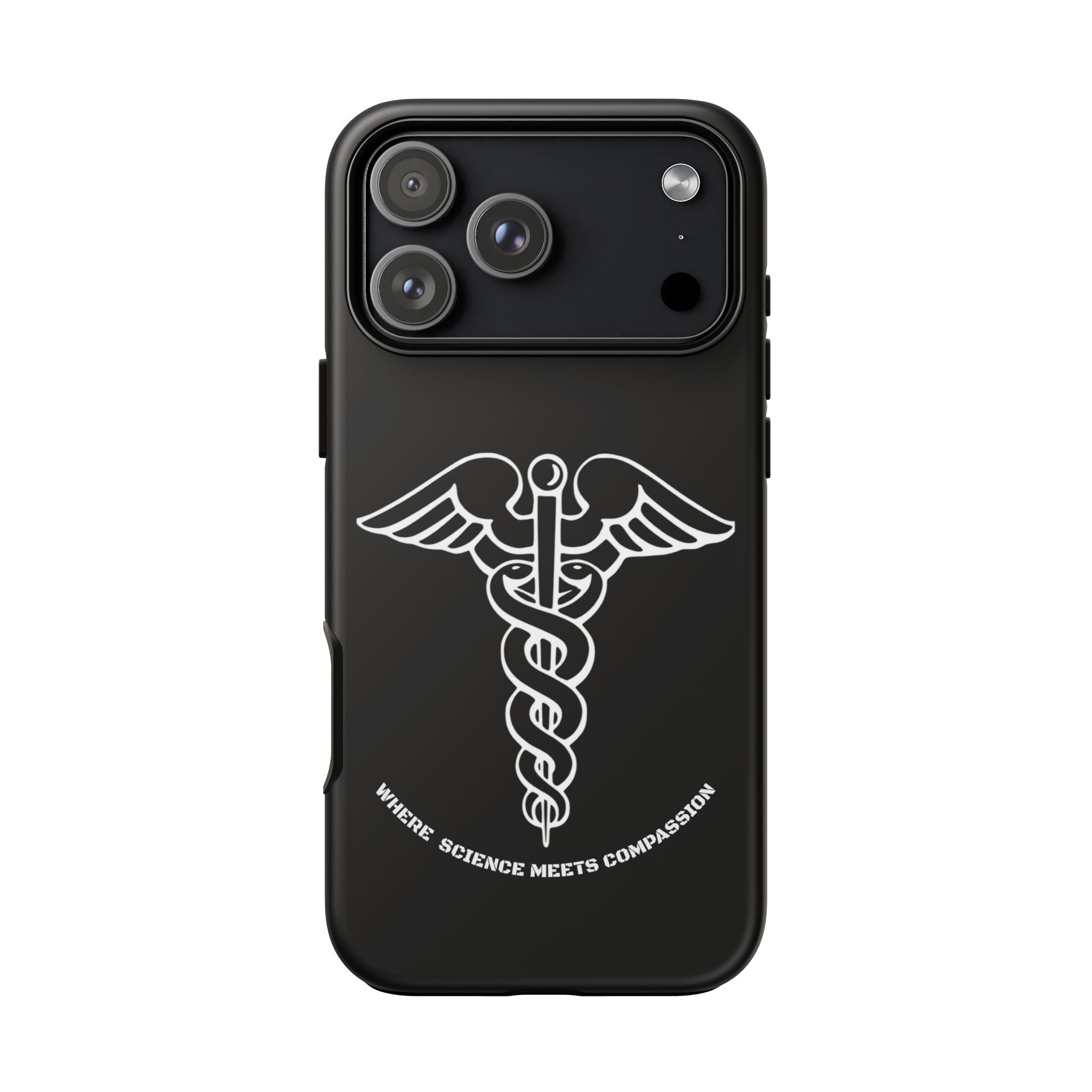 Medical Caduceus Phone Case — "Where Science Meets Compassion" Protective iPhone Cover