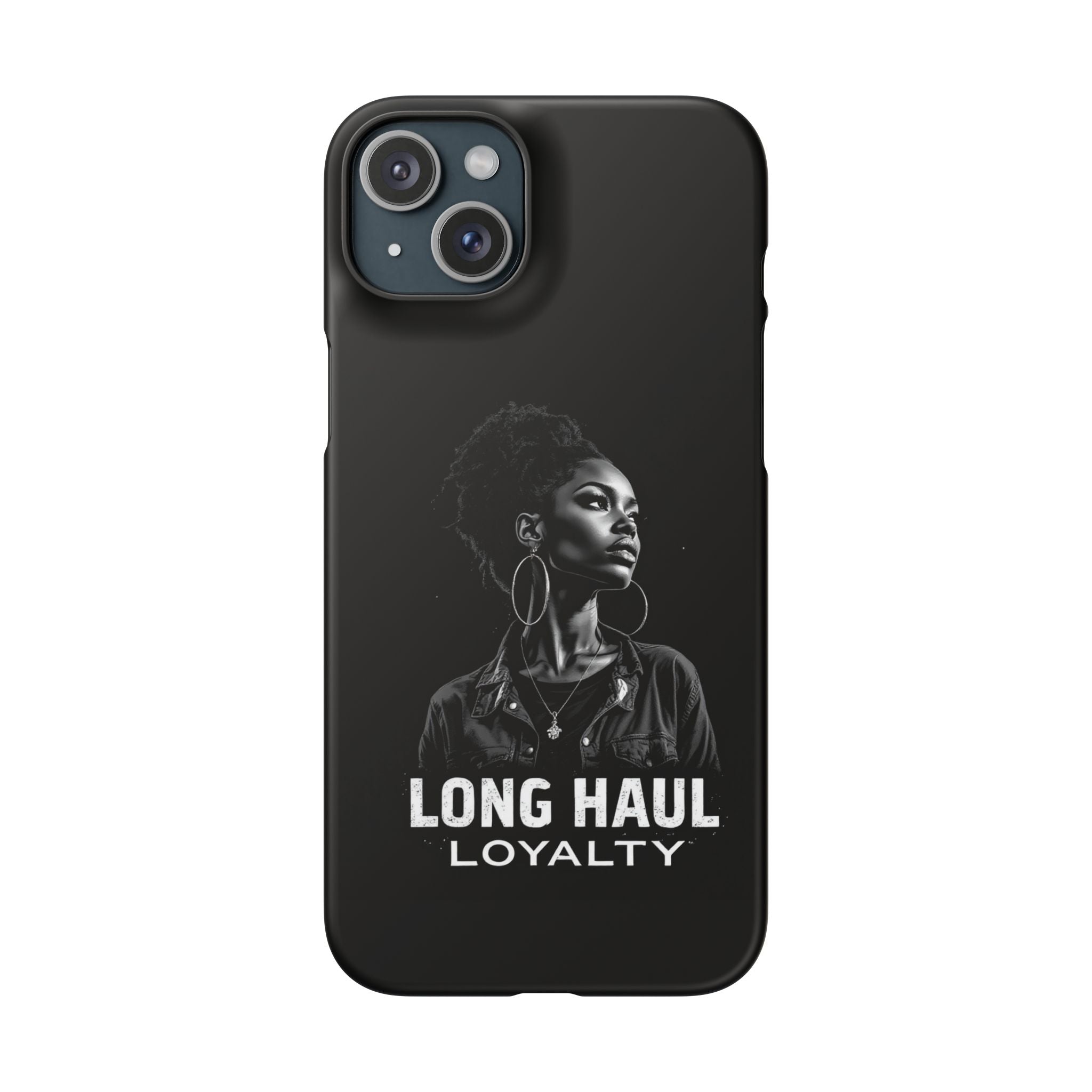 Phone Case — "Long Haul Loyalty" Black Portrait Snap Case