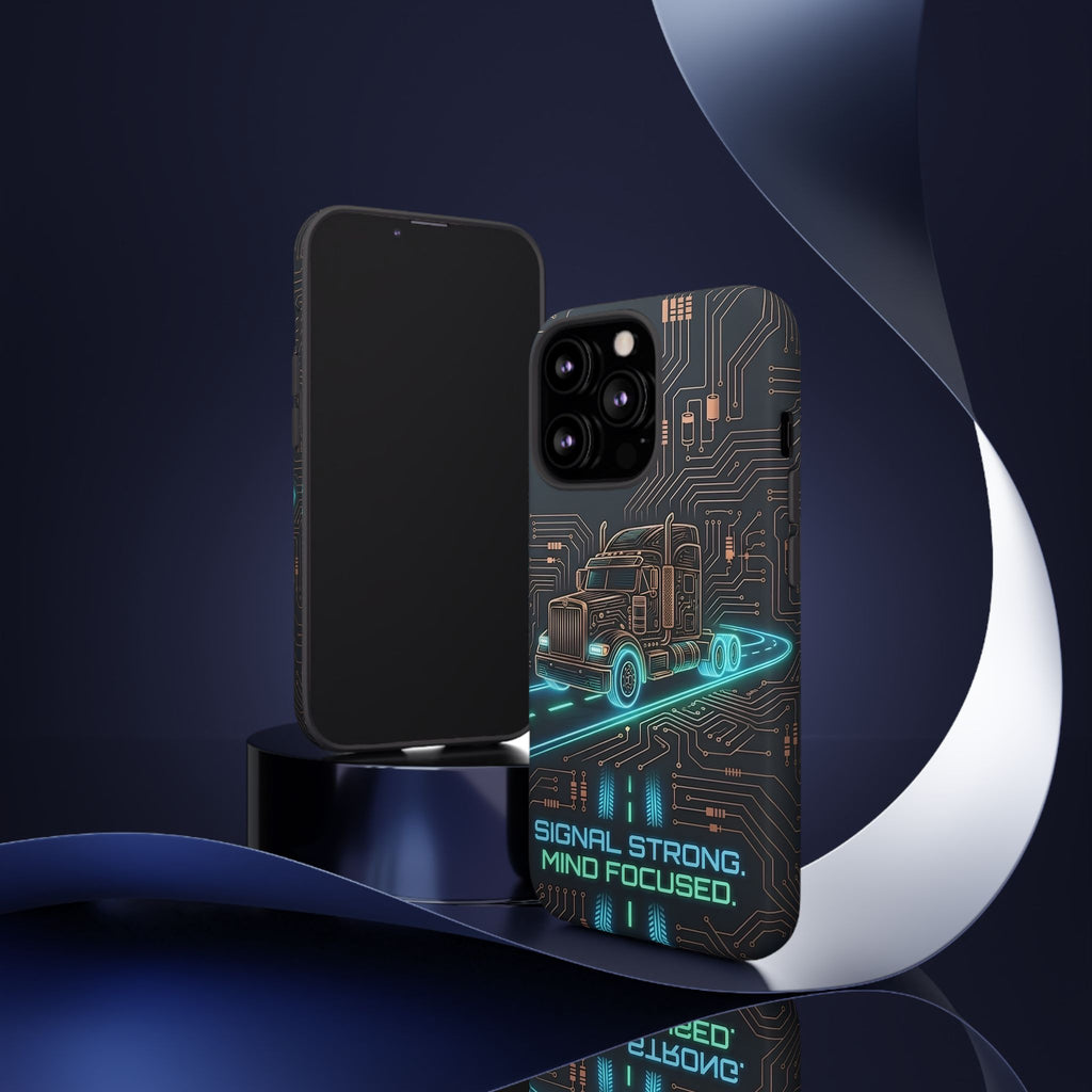 Truck Driver Gamer Phone Case — “Real Life. No Pause Button.”