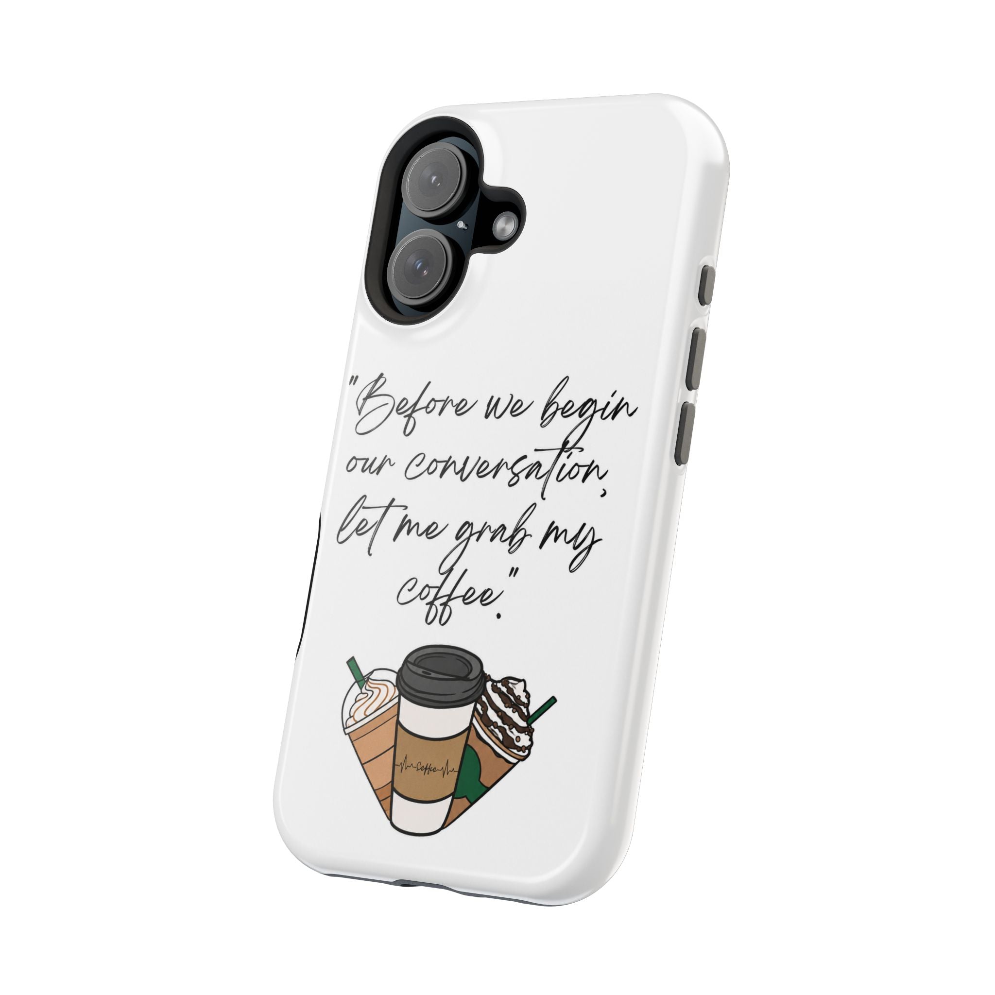 Coffee Quote Magnetic Impact-Resistant Phone Case