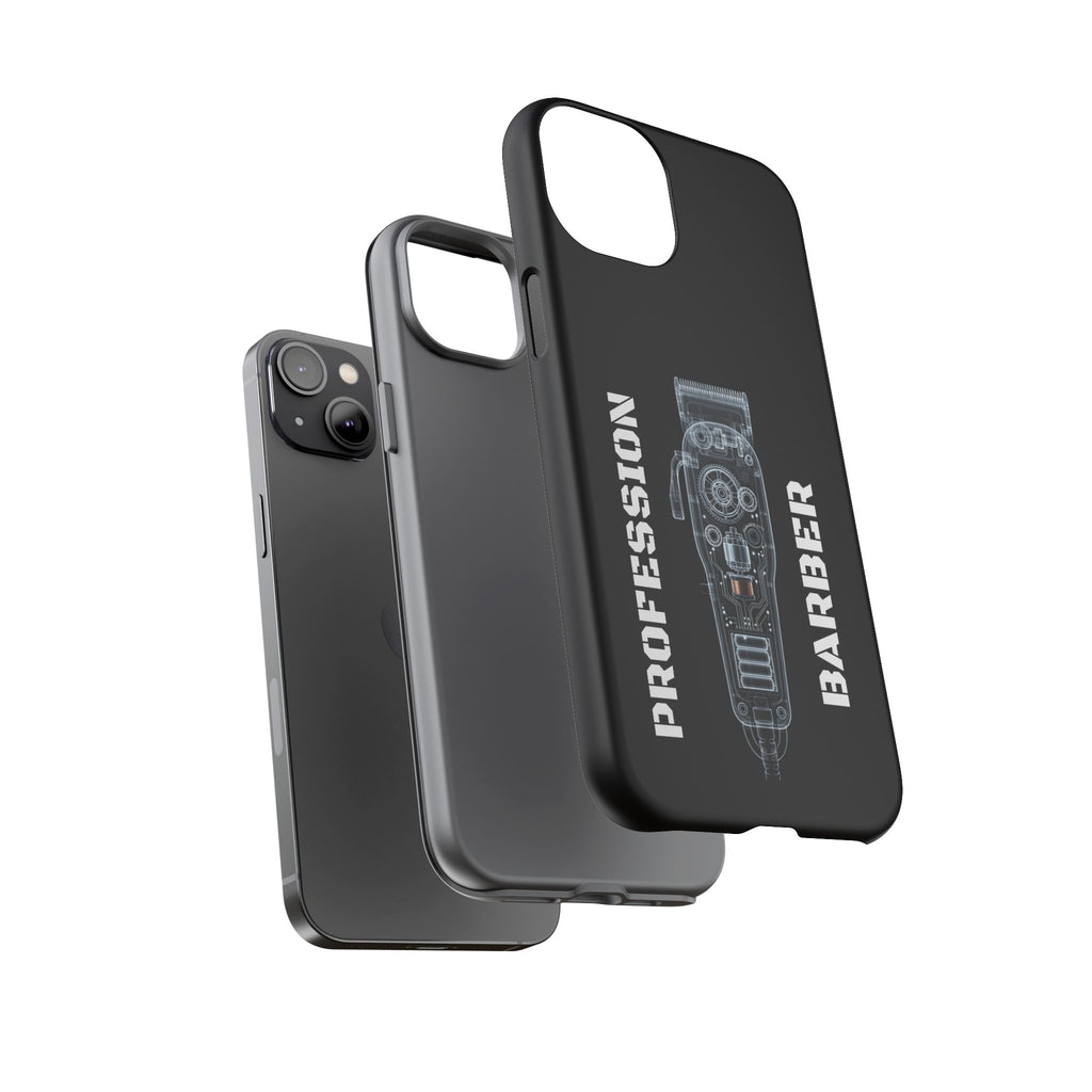 Barber Clip Cord X‑Ray Tough Phone Case – Professional Barber Gift