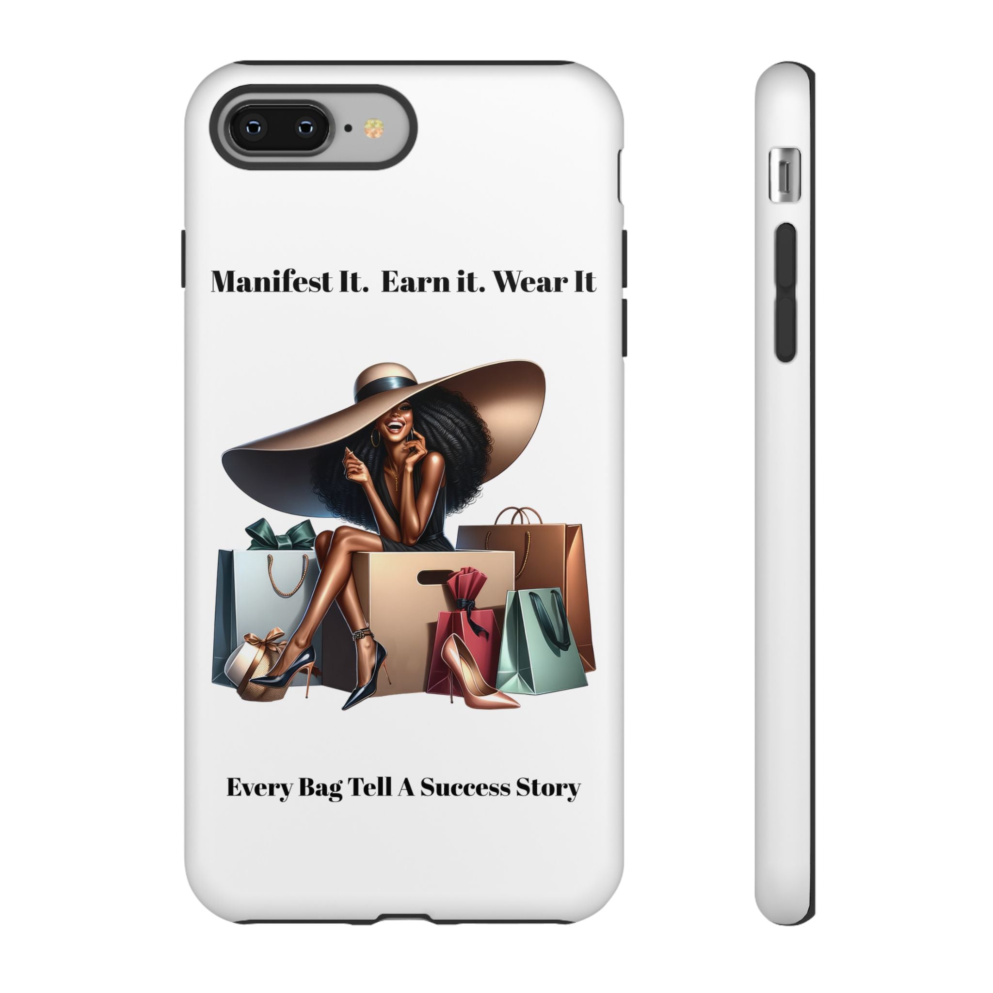 Phone Case - "Manifest It. Earn It. Wear It." Chic Shopper Design
