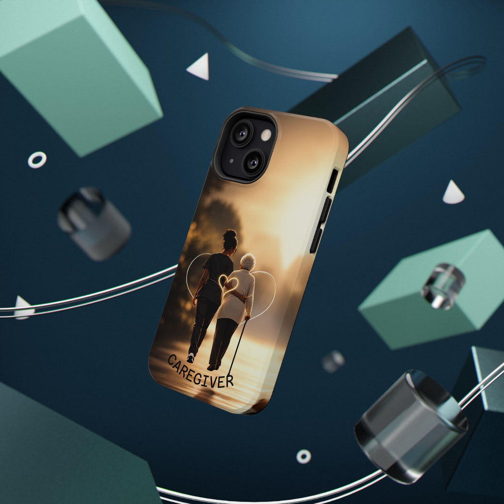 Caregiver Phone Case — Impact-Resistant Protective Case with Heart Design