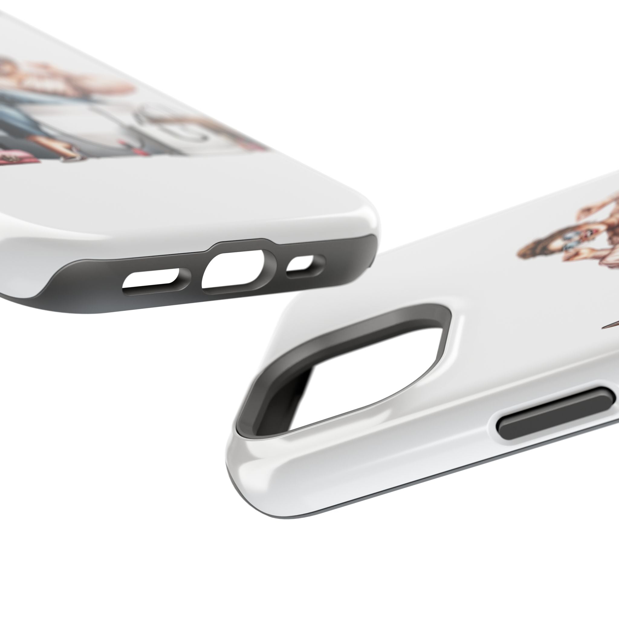 Magnetic Impact-Resistant Case — Luxury Shopper Goddess on Clouds Phone Cover