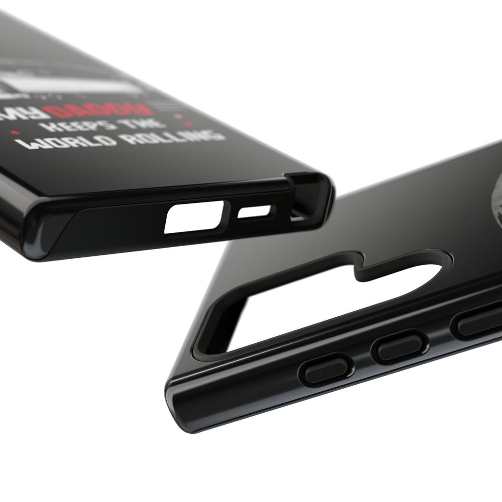 Truck Driver Phone Case - "My Daddy Keeps The World Rolling" Protective Cover