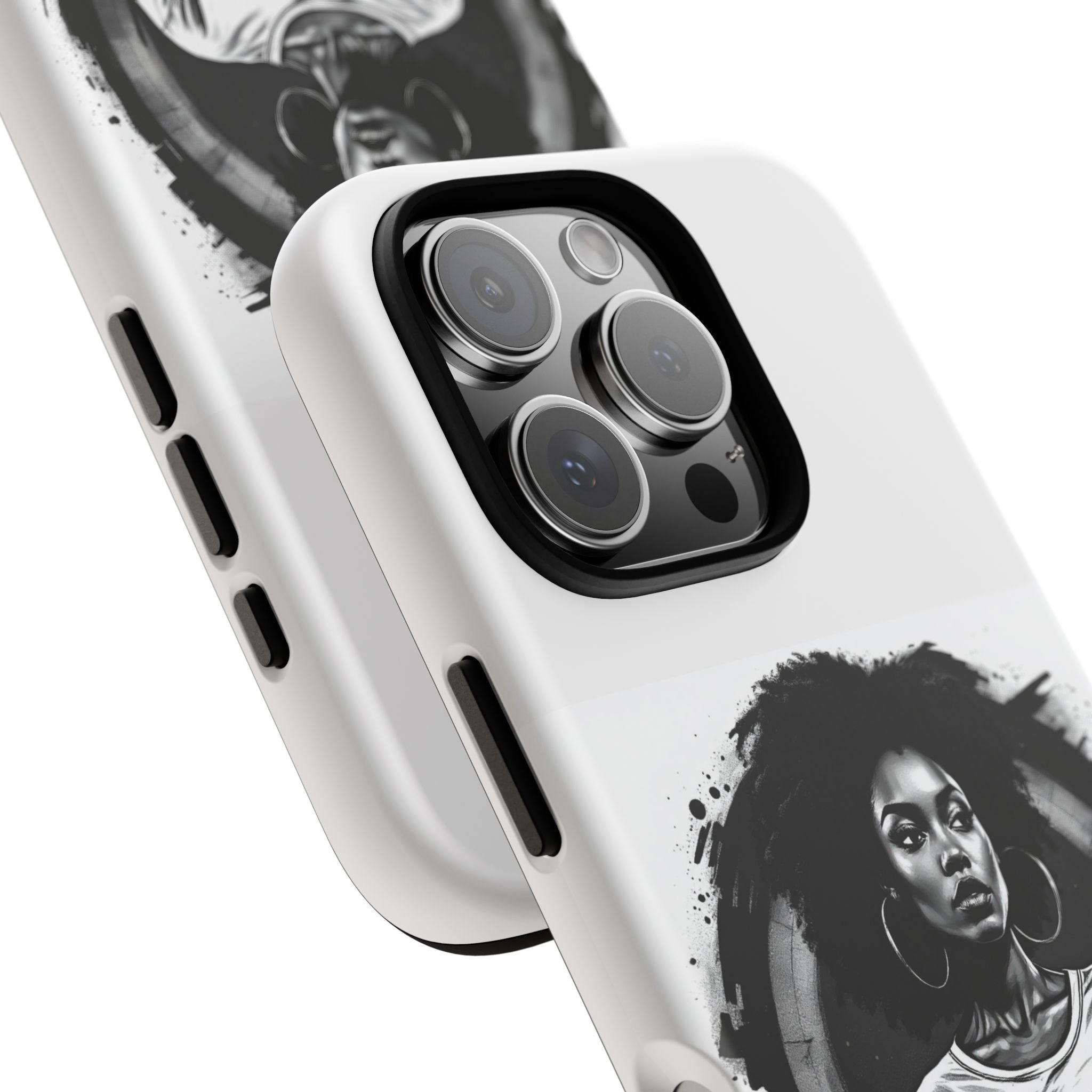 Phone Case — "Long Haul Loyalty" Black & White Portrait Protective Case