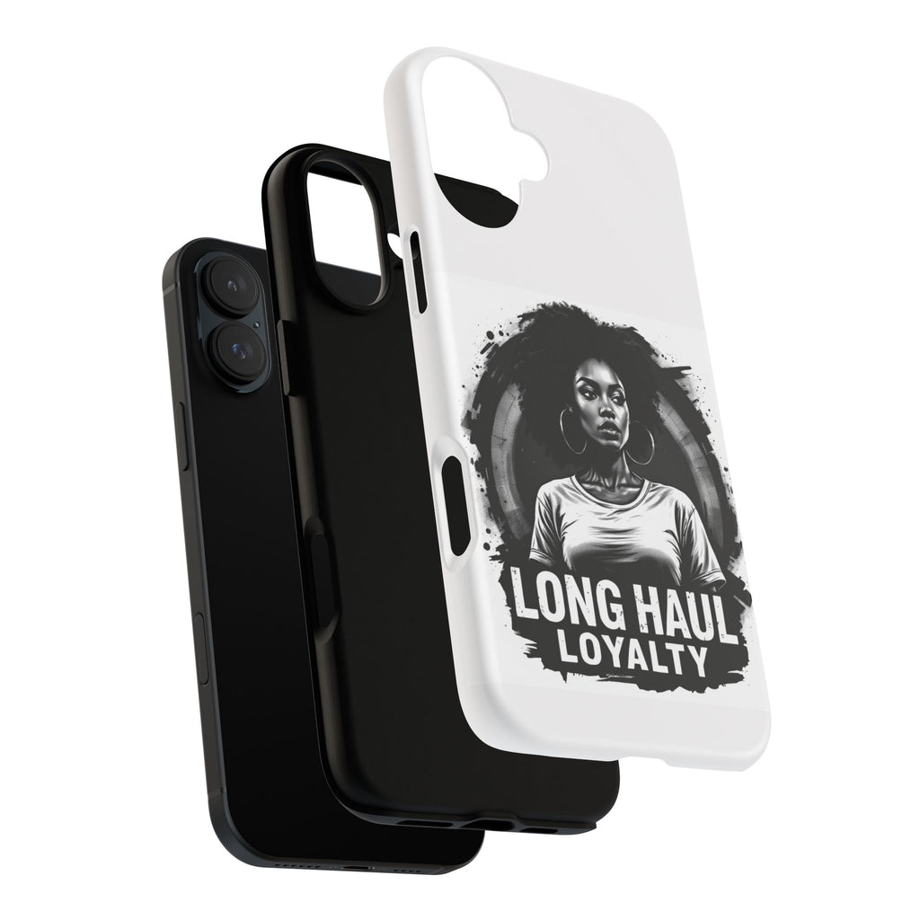 Phone Case — "Long Haul Loyalty" Black & White Portrait Protective Case