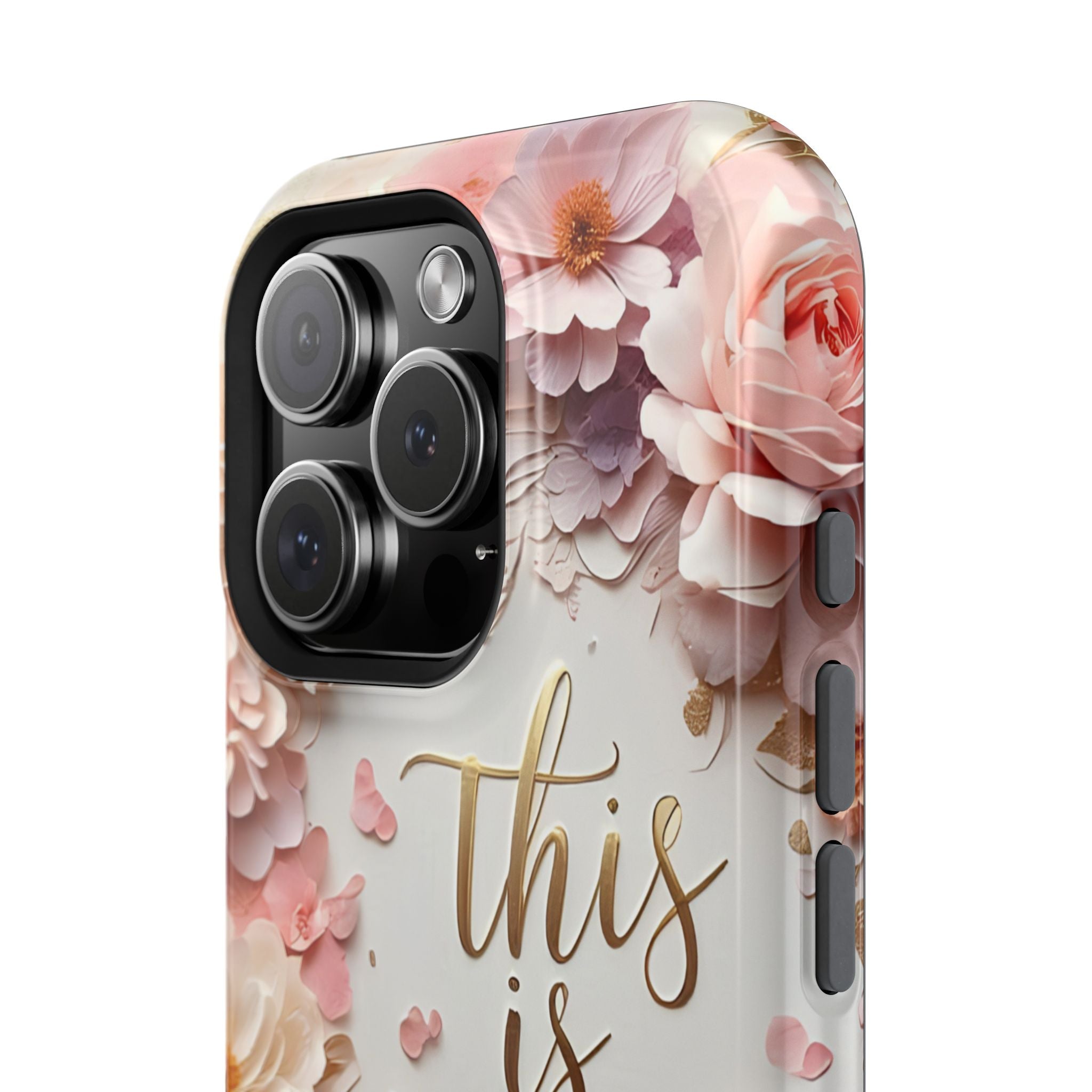 Floral "This Is Me" Phone Case — Impact-Resistant Floral Protective Cover