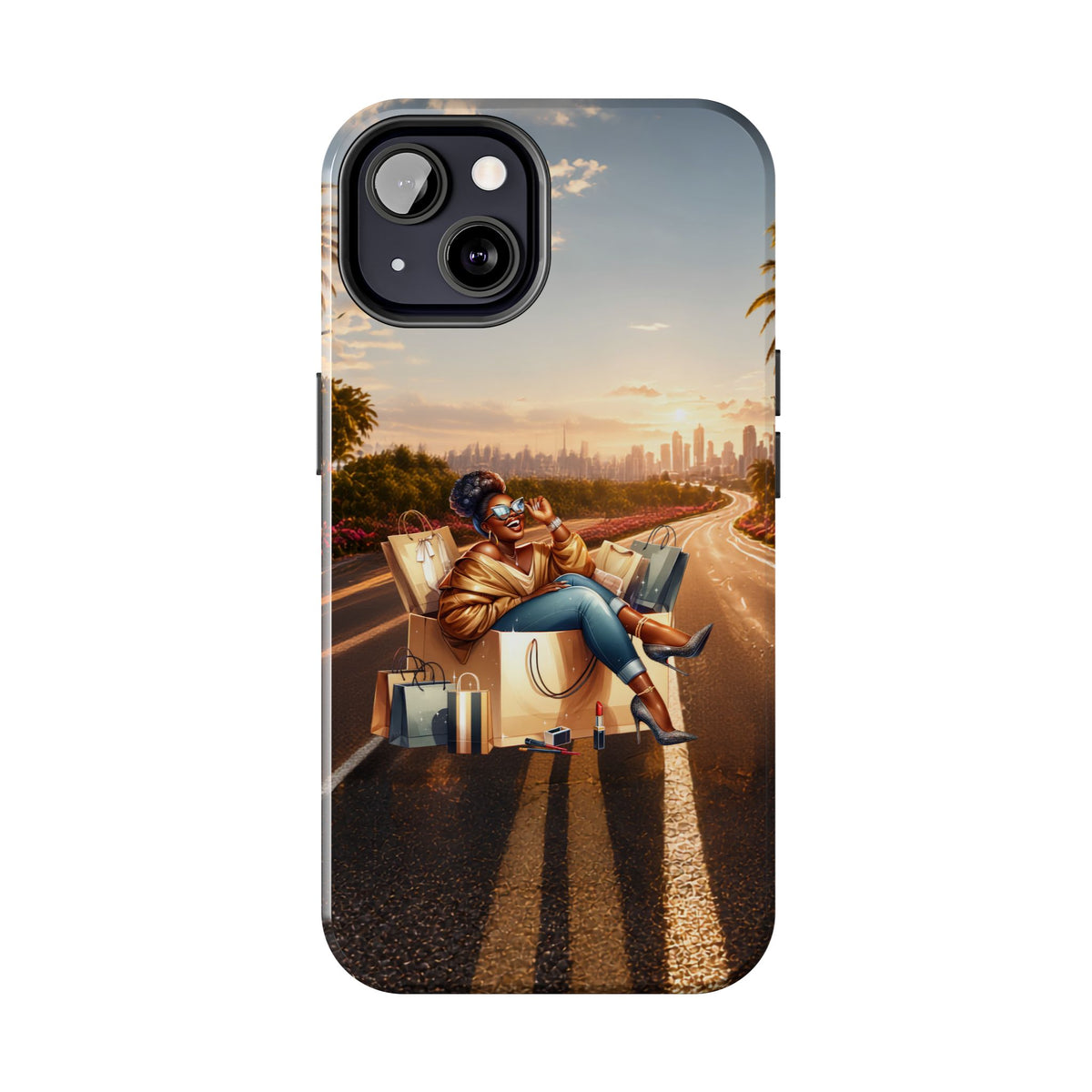 Sunset Roadtrip Tough Phone Case — Relaxed Traveler Design