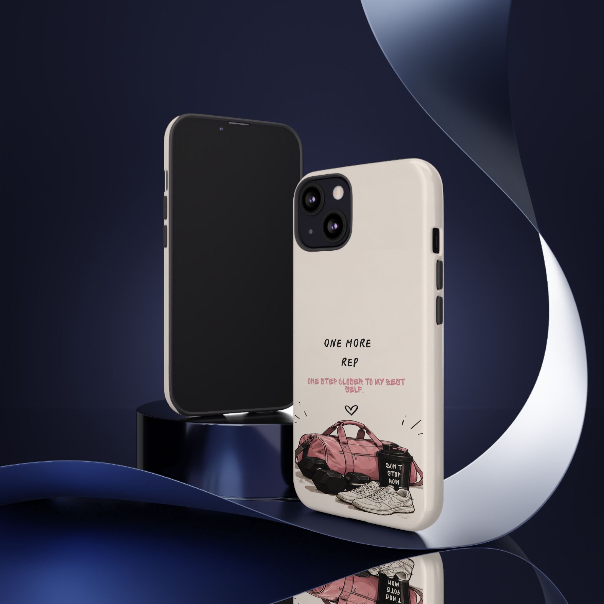 Gym Phone Case — "One More Rep" Workout Duffle & Sneakers Protective Case