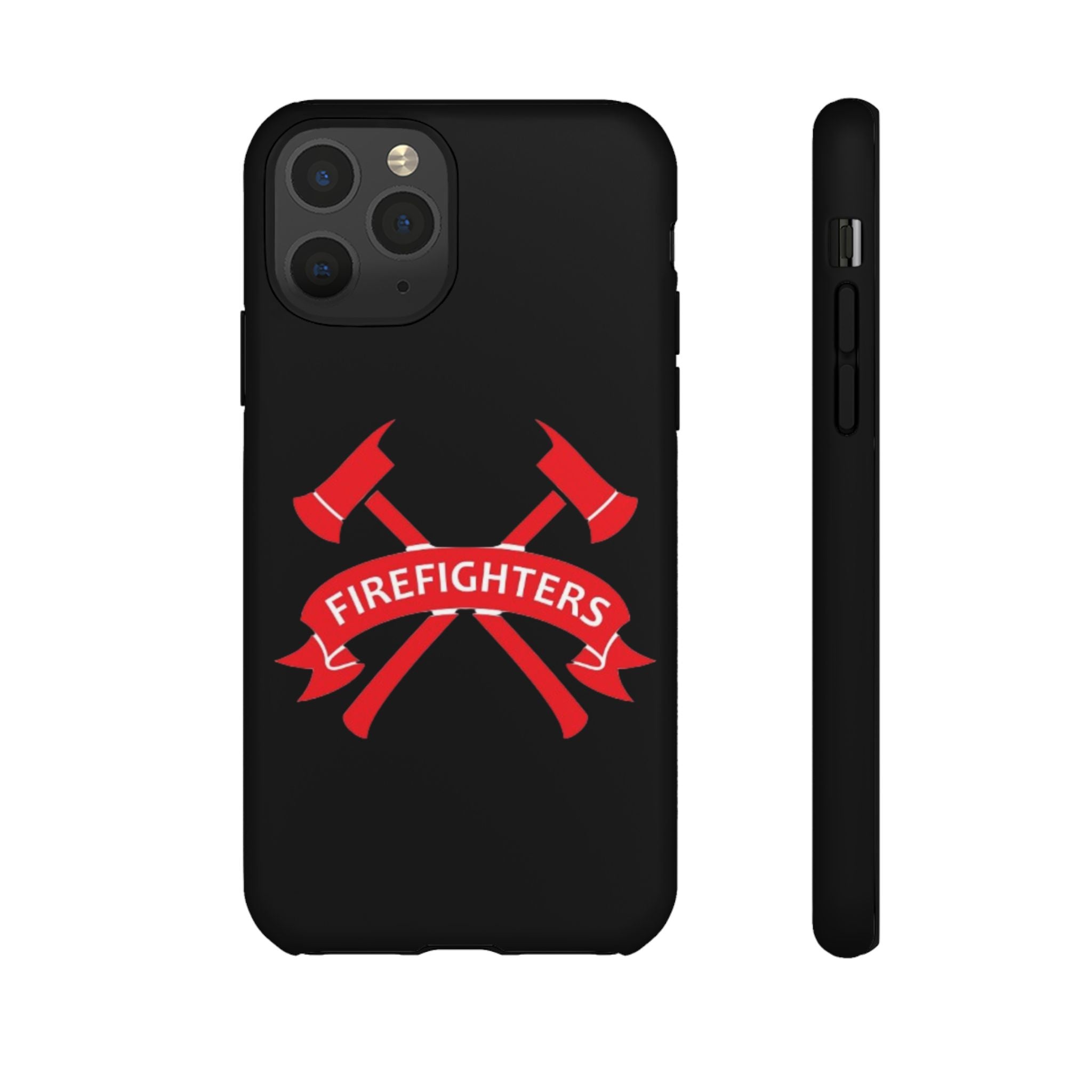 Firefighters Tough Phone Case — Red Crossed Axes Design