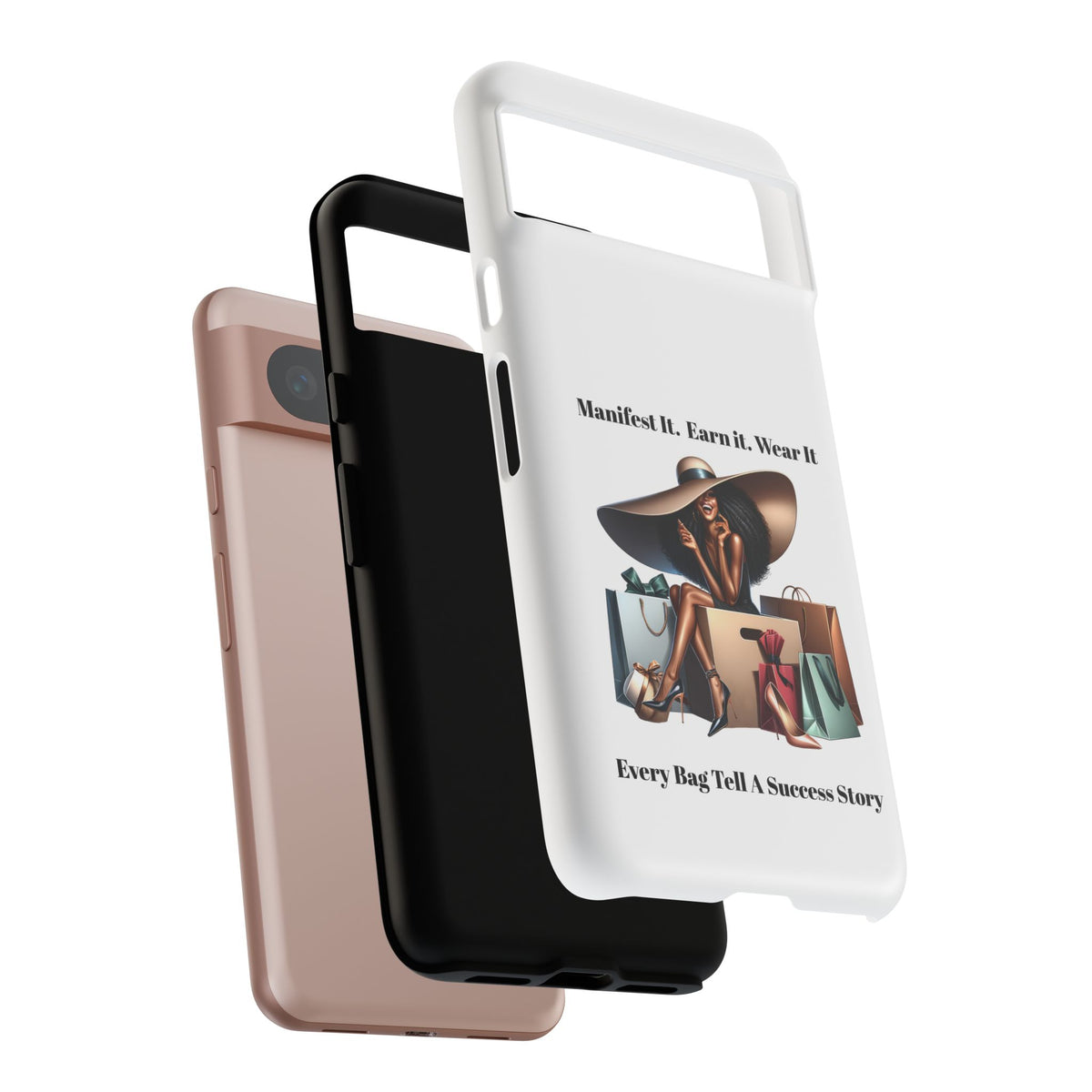Phone Case - "Manifest It. Earn It. Wear It." Chic Shopper Design