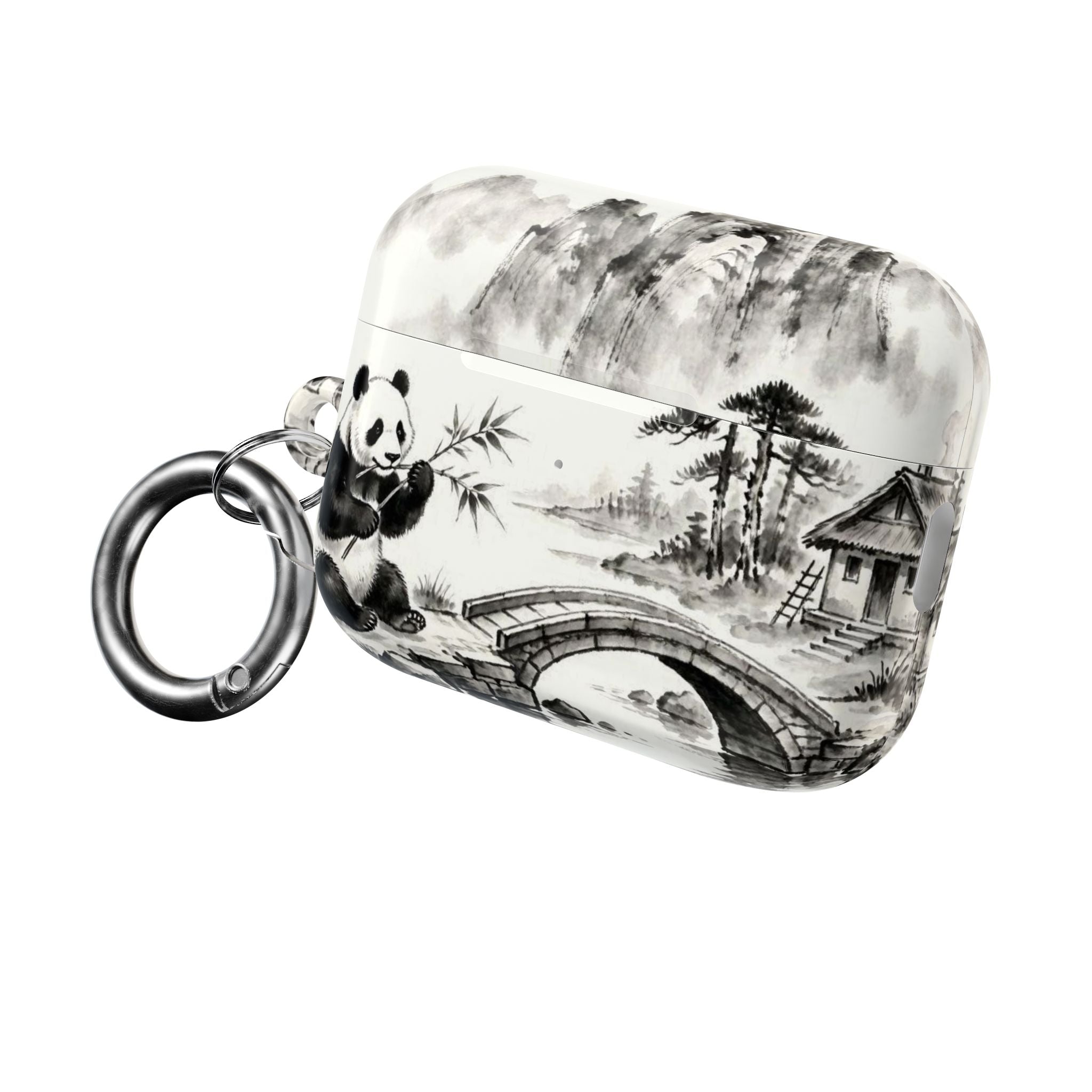 Panda Bamboo Landscape AirPod Case