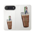 Flip Case — "Emotional Support Iced Coffee" Phone Wallet Case