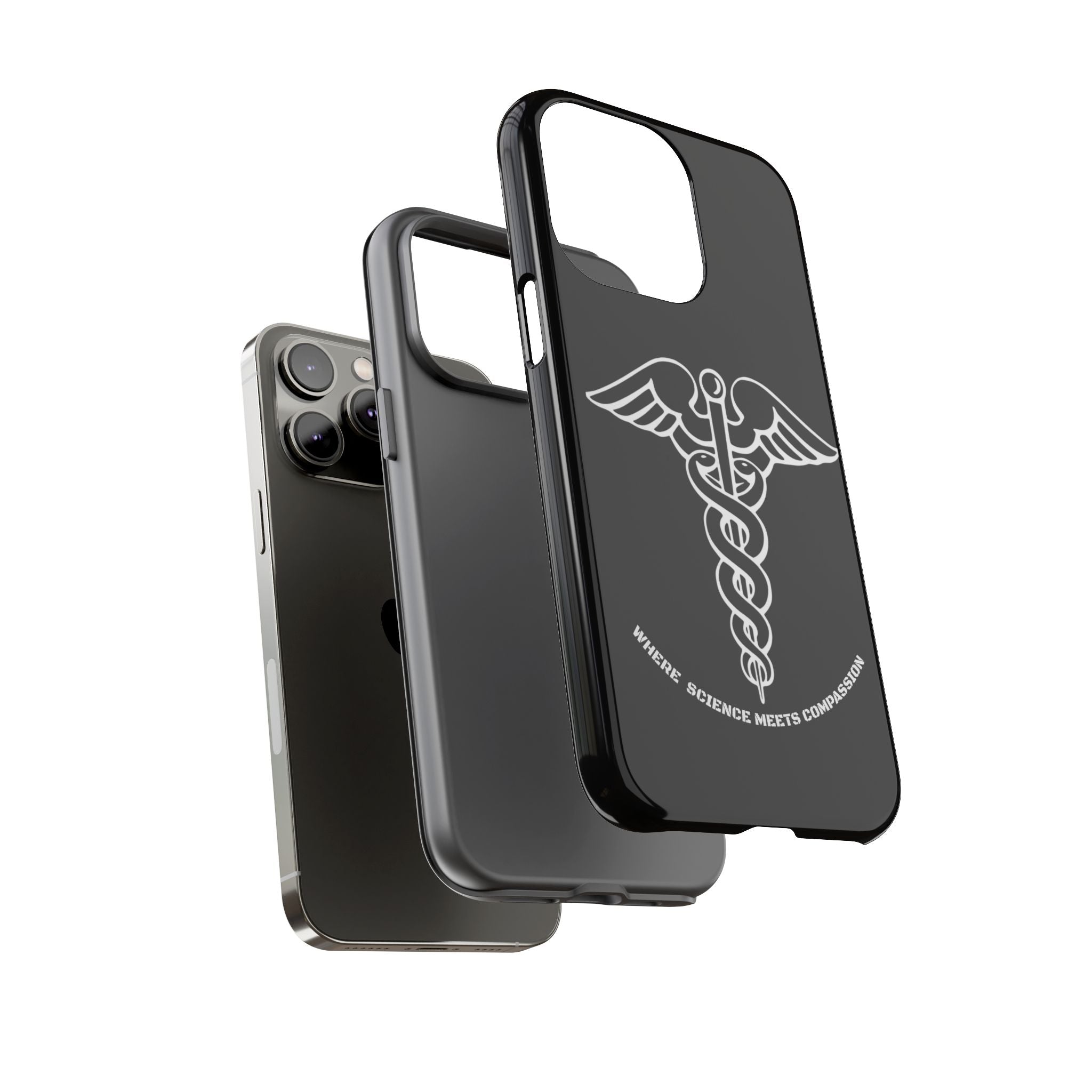 Medical Caduceus Phone Case — "Where Science Meets Compassion" Protective iPhone Cover