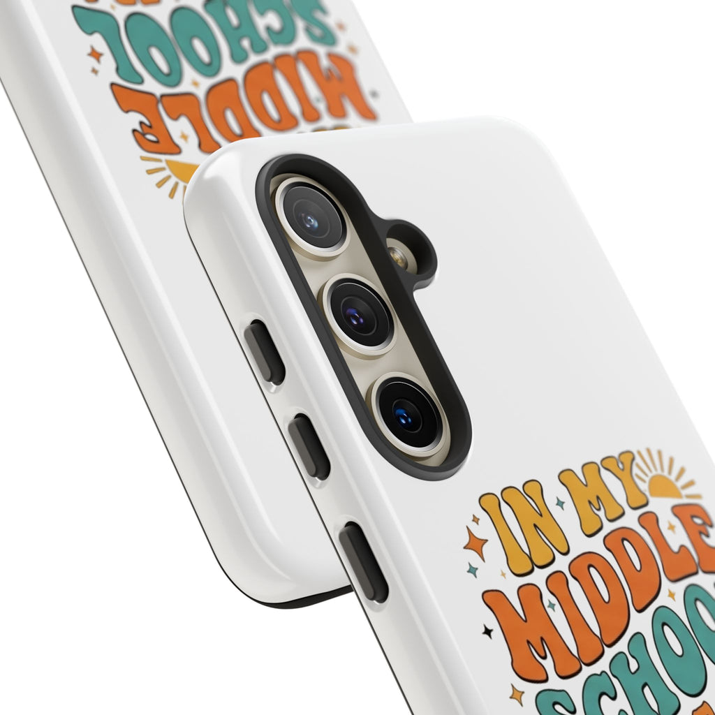 Middle School Parent Phone Case — "In My Middle School Parent Era" Retro Design
