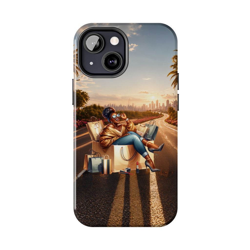 Sunset Roadtrip Tough Phone Case — Relaxed Traveler Design