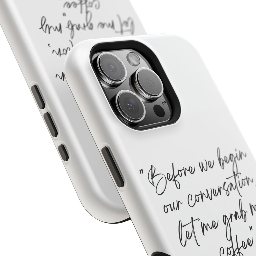 Coffee Quote Magnetic Impact-Resistant Phone Case