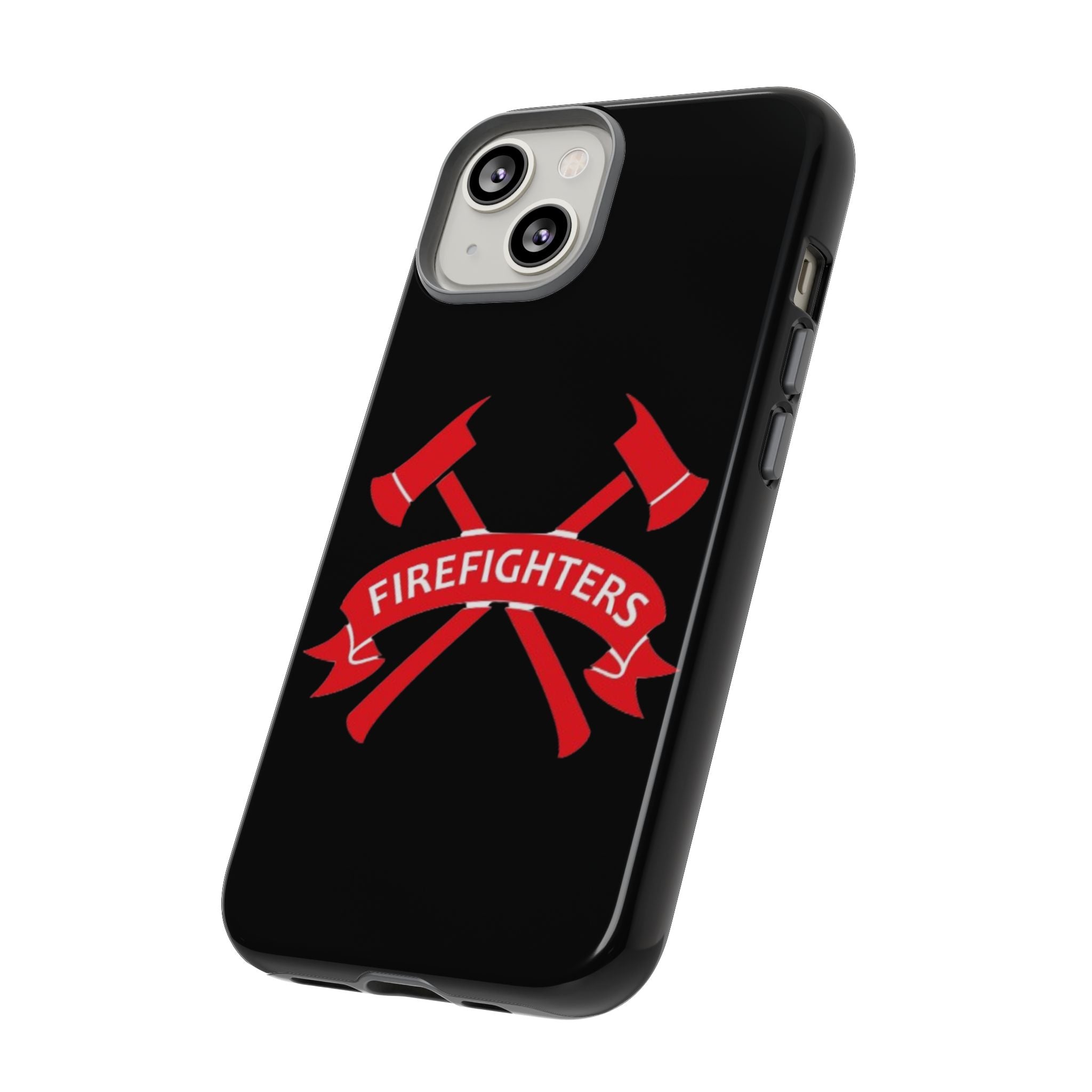 Firefighters Tough Phone Case — Red Crossed Axes Design