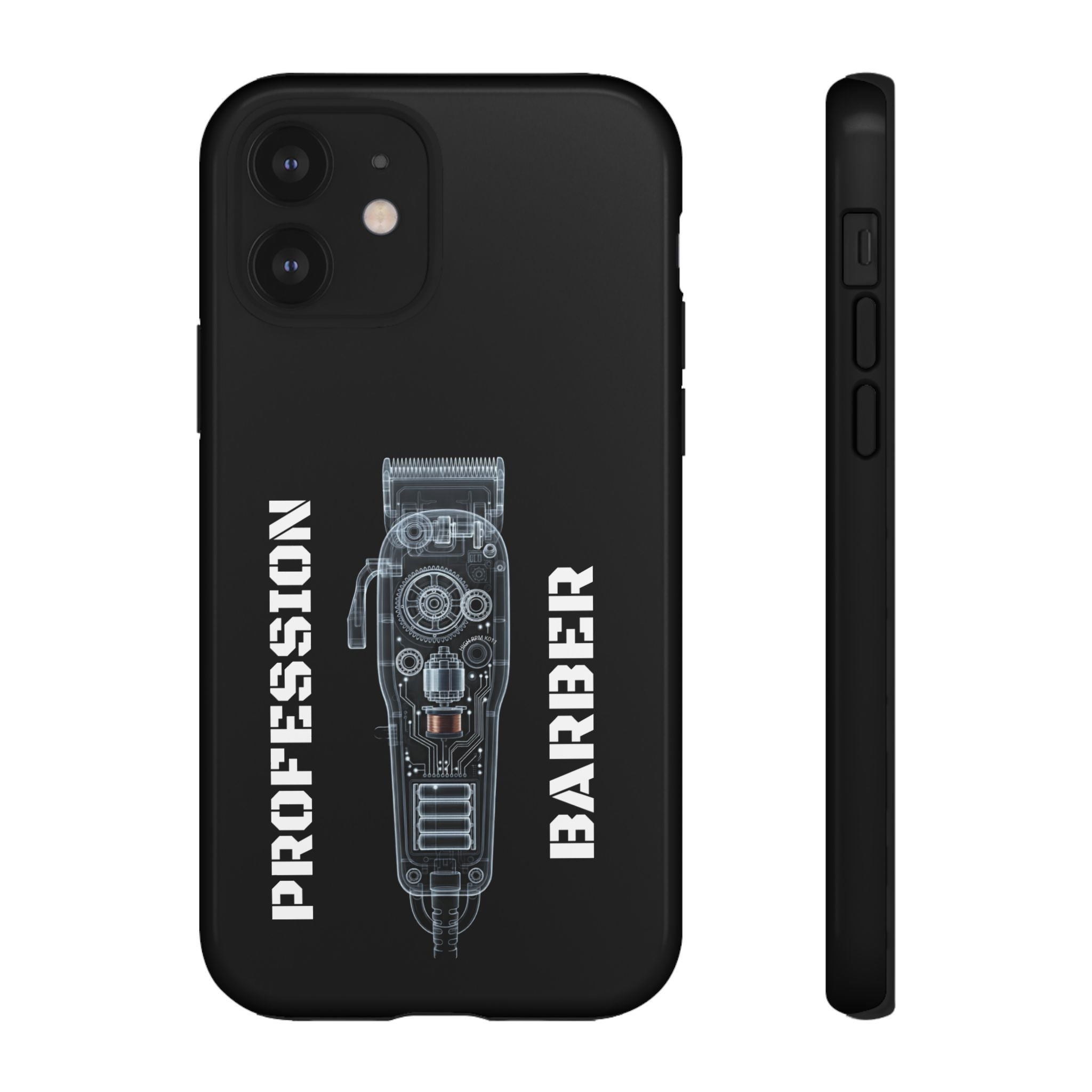 Barber Clip Cord X‑Ray Tough Phone Case – Professional Barber Gift