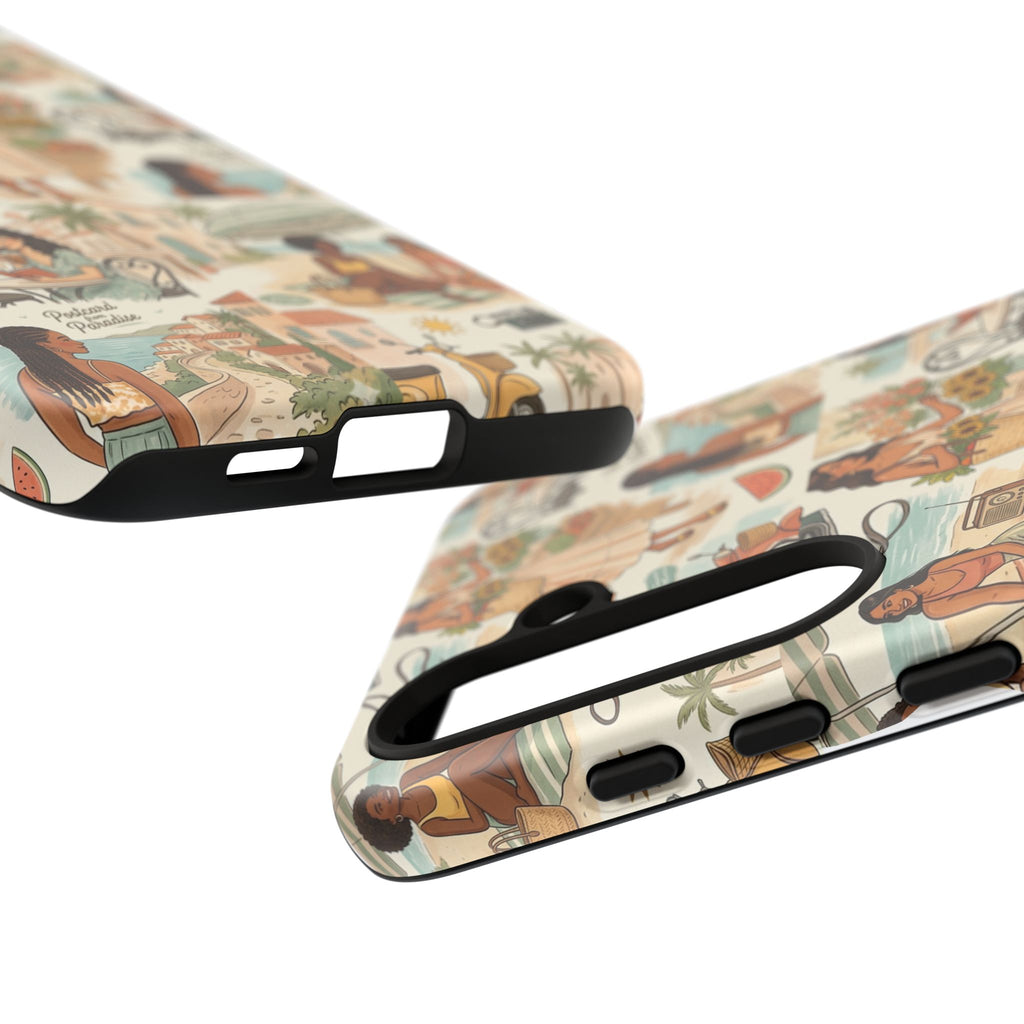 Tropical Vacation Phone Case — Vintage Beach Women Pattern