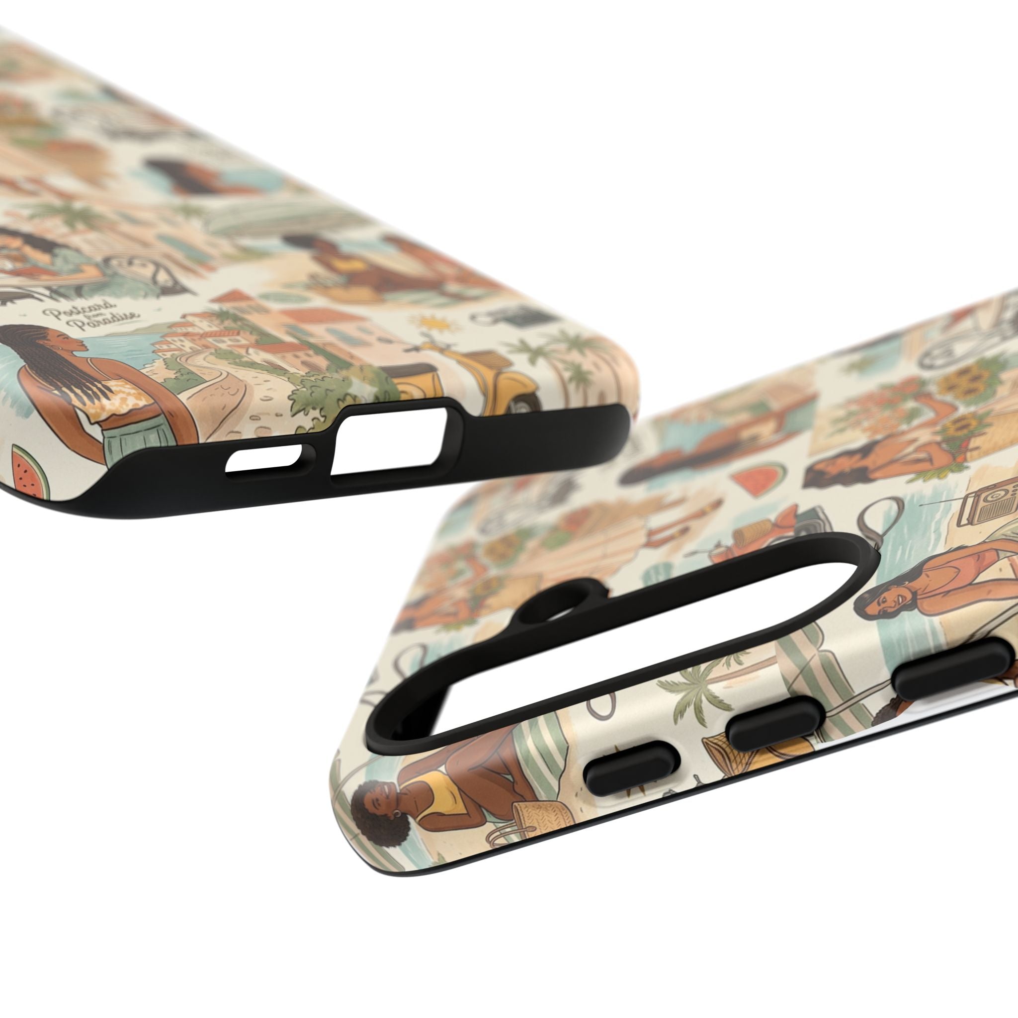 Tropical Vacation Phone Case — Vintage Beach Women Pattern