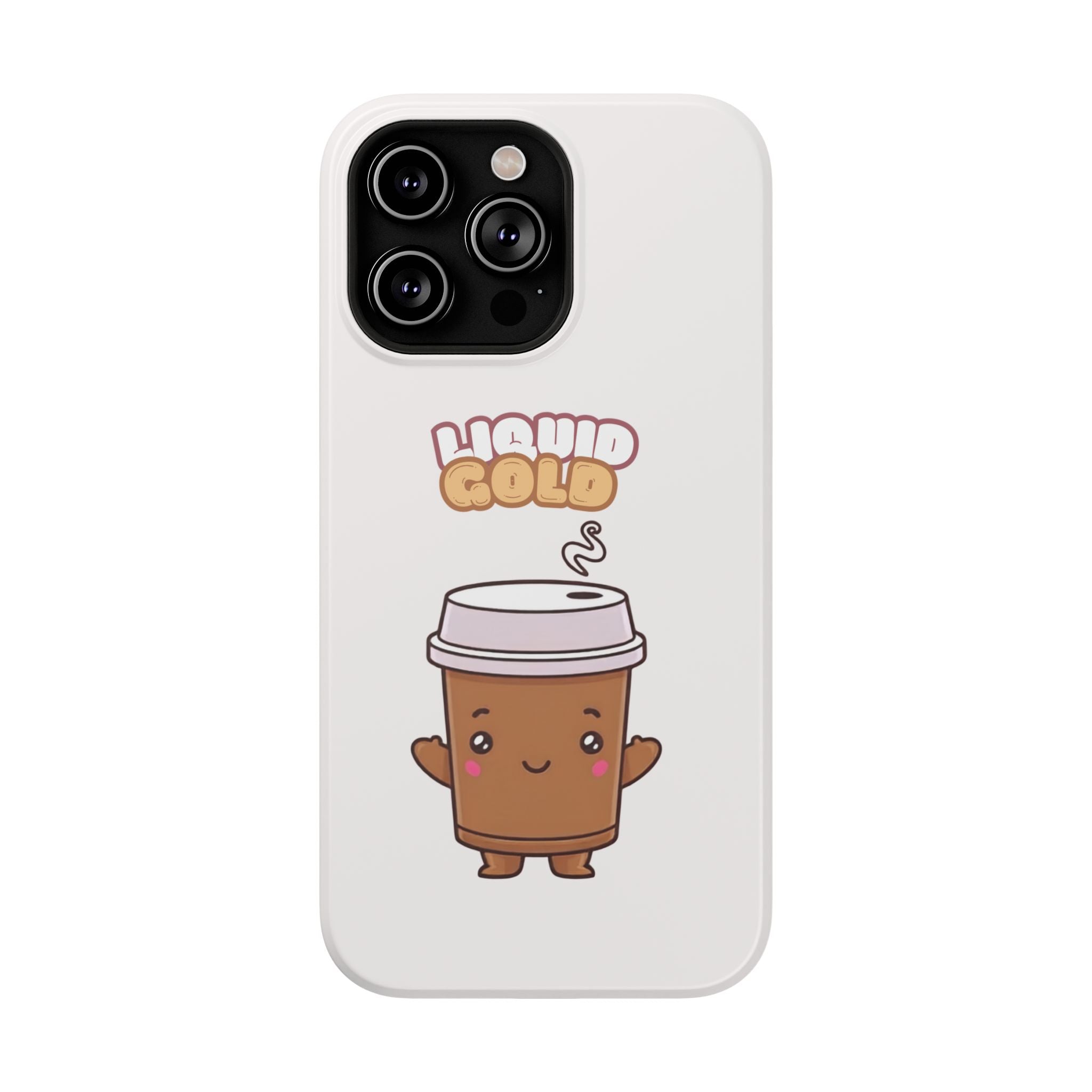 Coffee Cup Phone Case – “Liquid Gold” Cute Kawaii Espresso Impact-Resistant Case