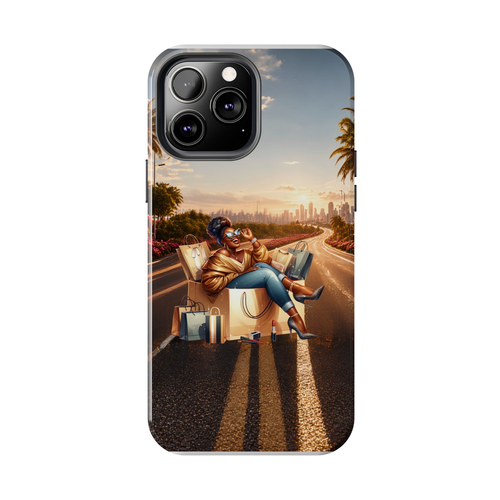 Sunset Roadtrip Tough Phone Case — Relaxed Traveler Design