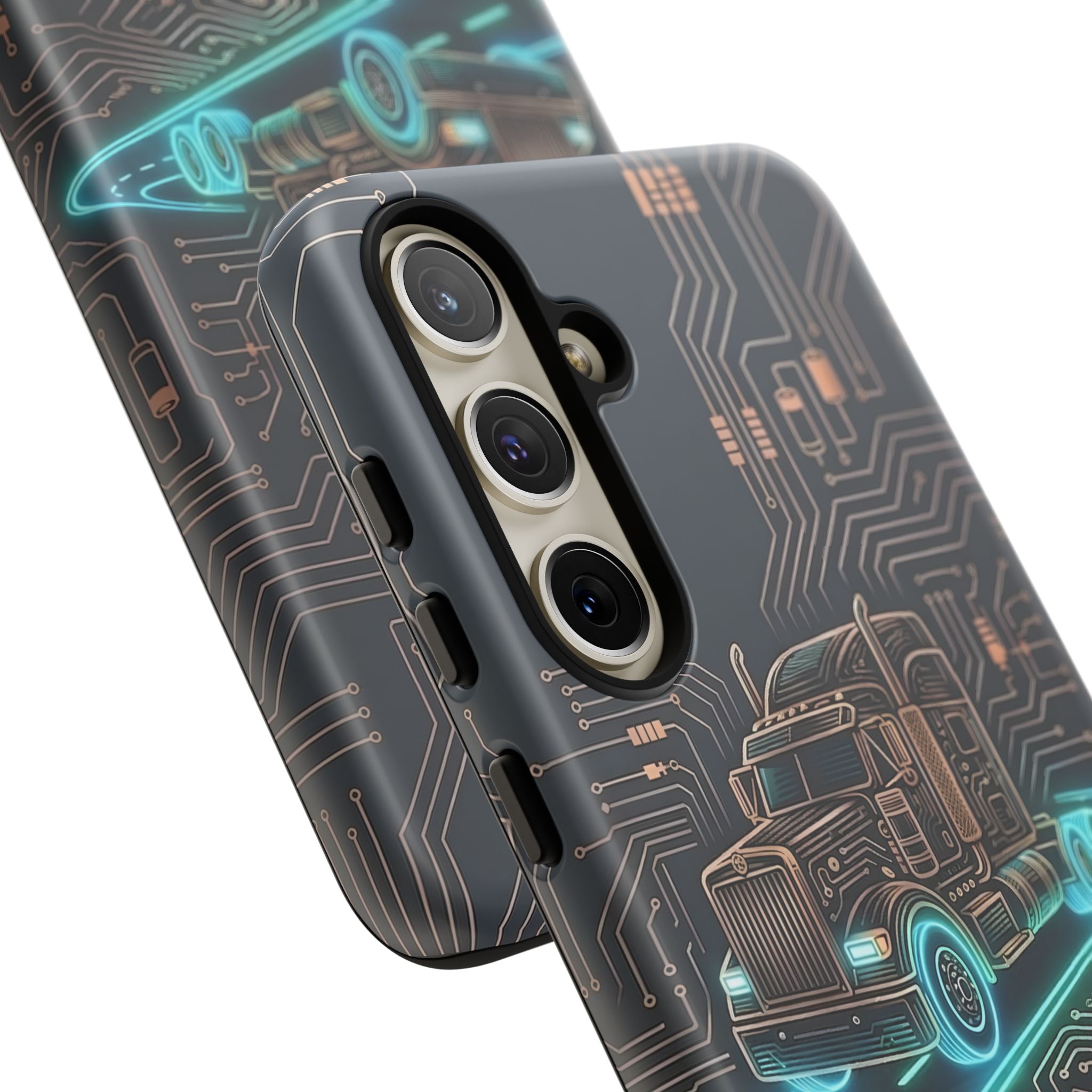 Truck Driver Gamer Phone Case — “Real Life. No Pause Button.”