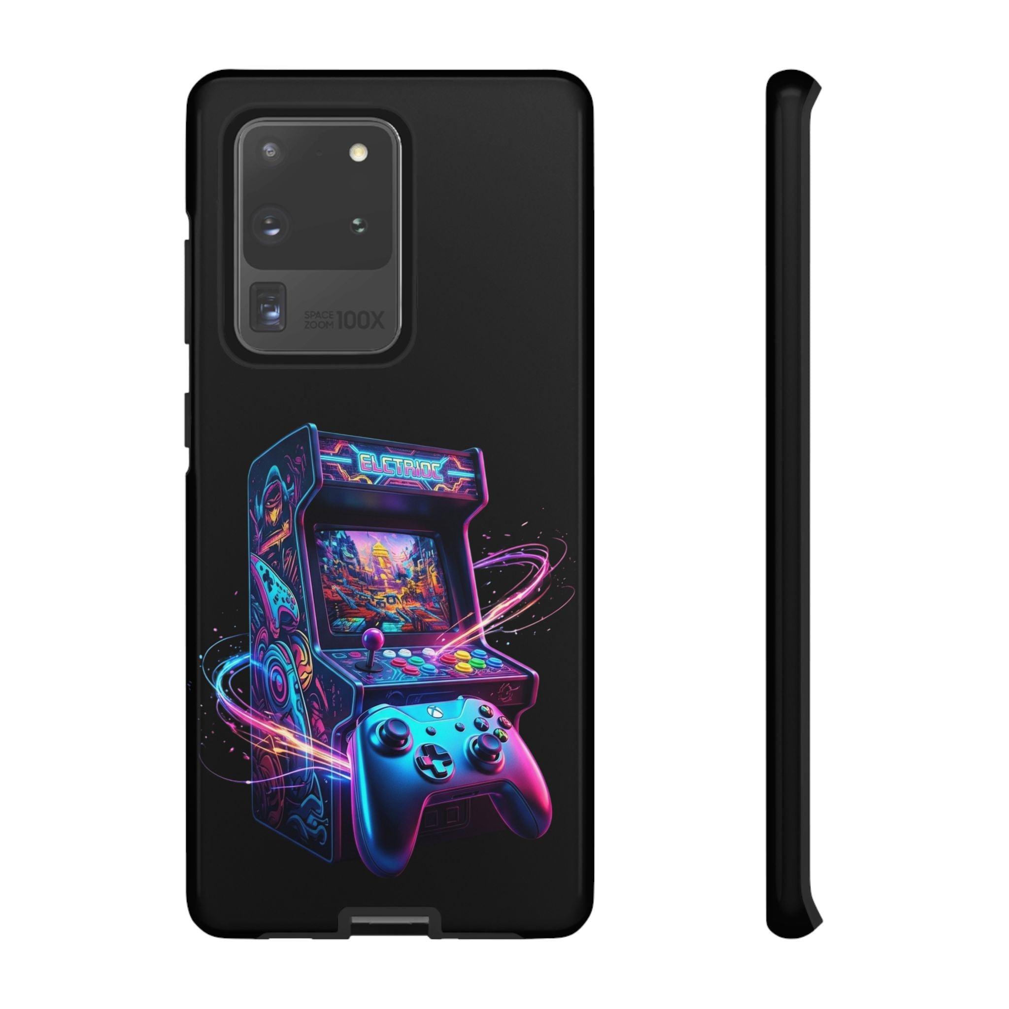 Retro Arcade Phone Case — Neon Gaming Controller Design