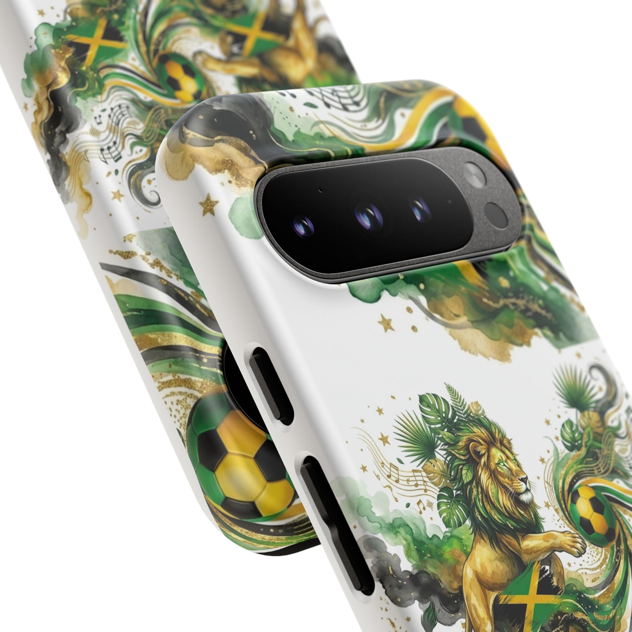 Jamaica Lion Phone Case — Jamaican Flag Rasta Protective Tough Case