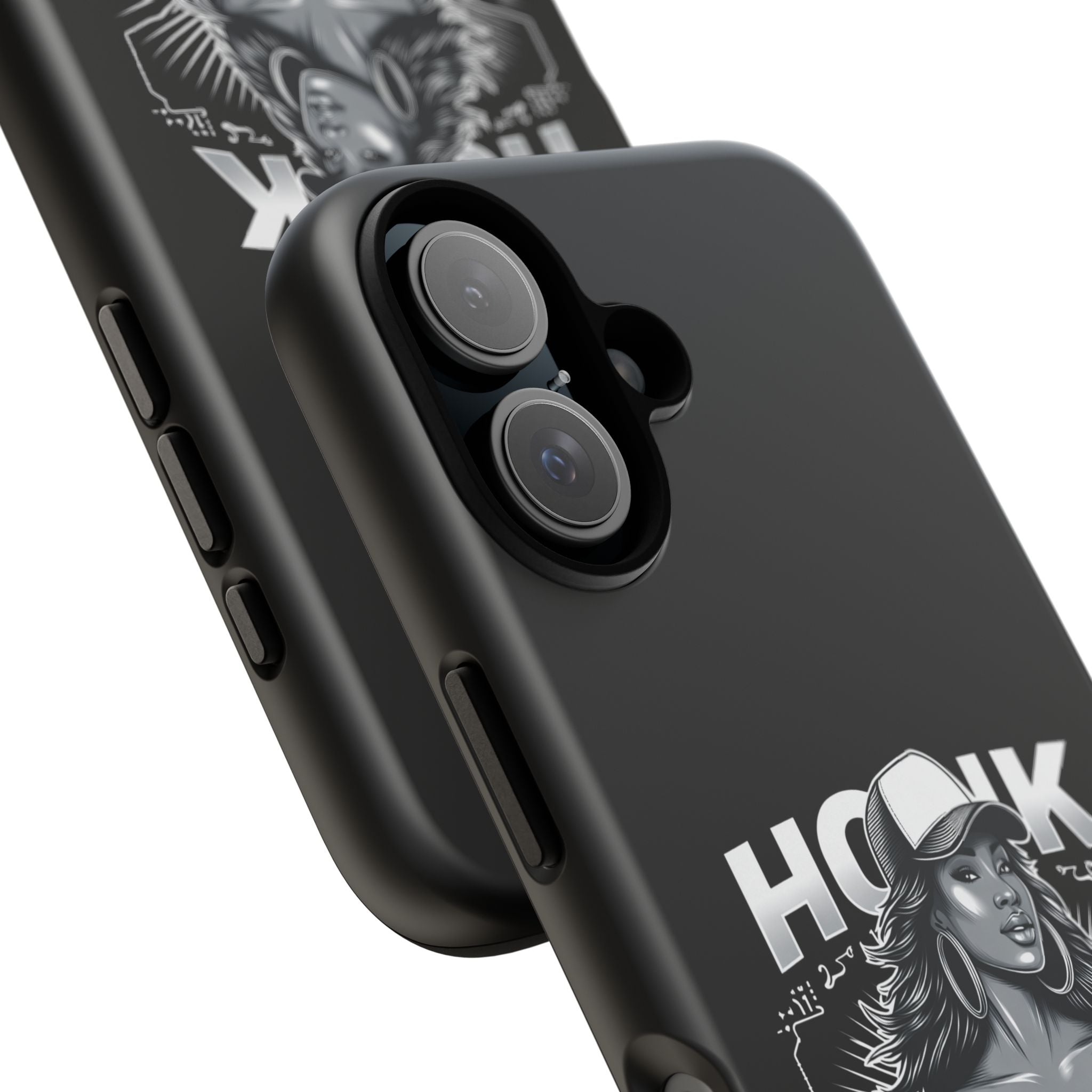 Phone Case — 'Honk' Trucker Girl Retro Semi Truck Protective Case
