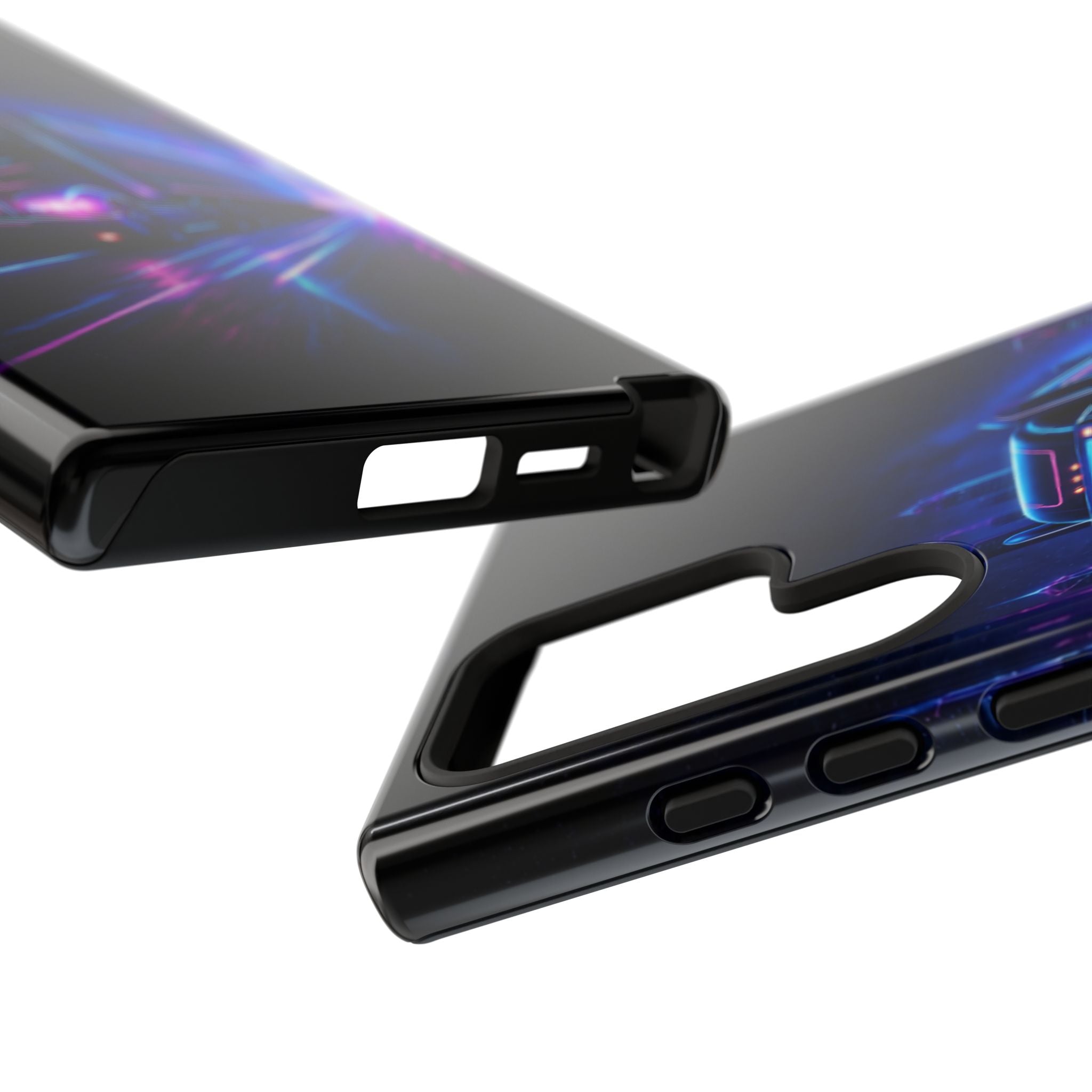 Neon Retro Rig Phone Case — Trucker Semi Truck Nightscape Protective Case