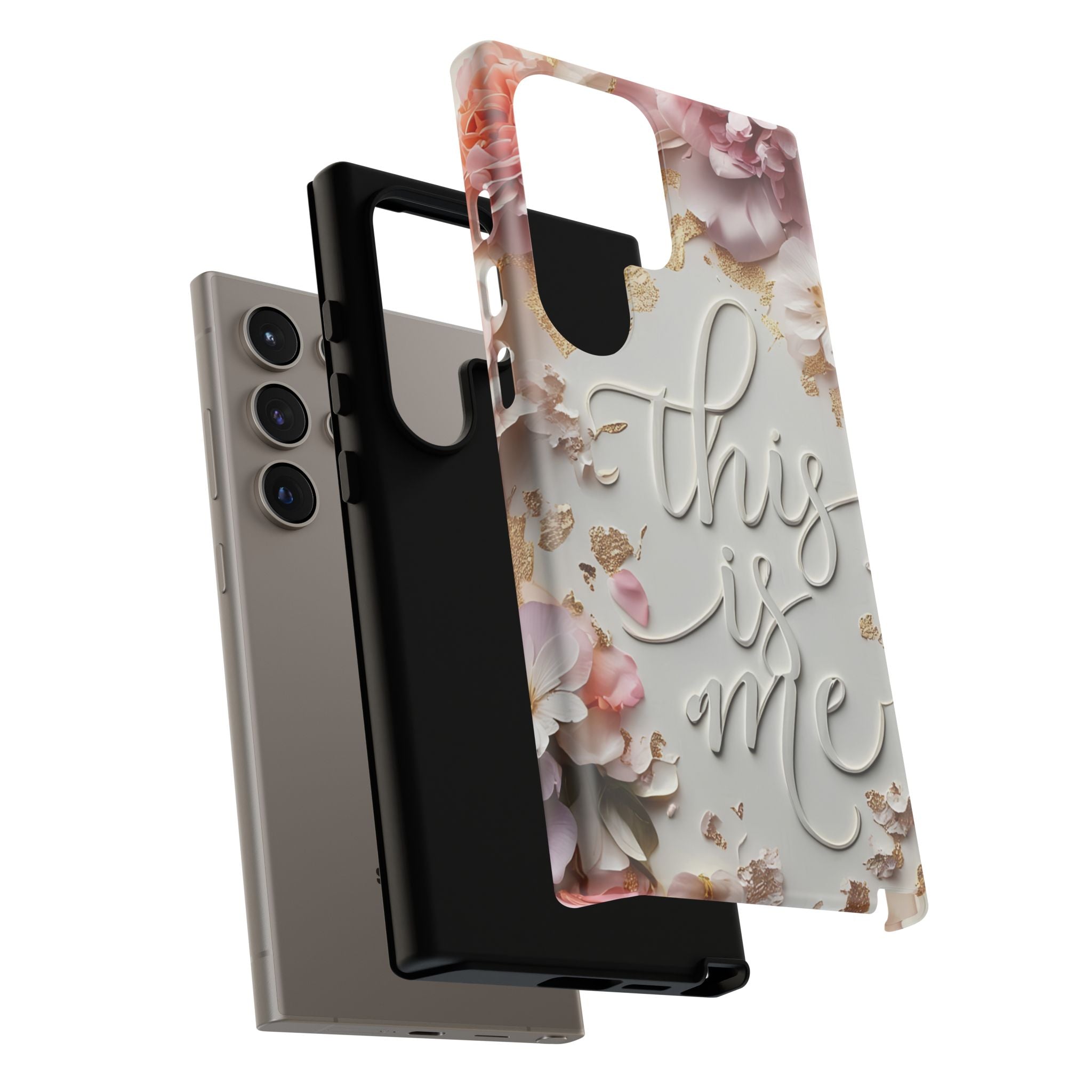 Phone Case — "This Is Me" Floral Tough Case