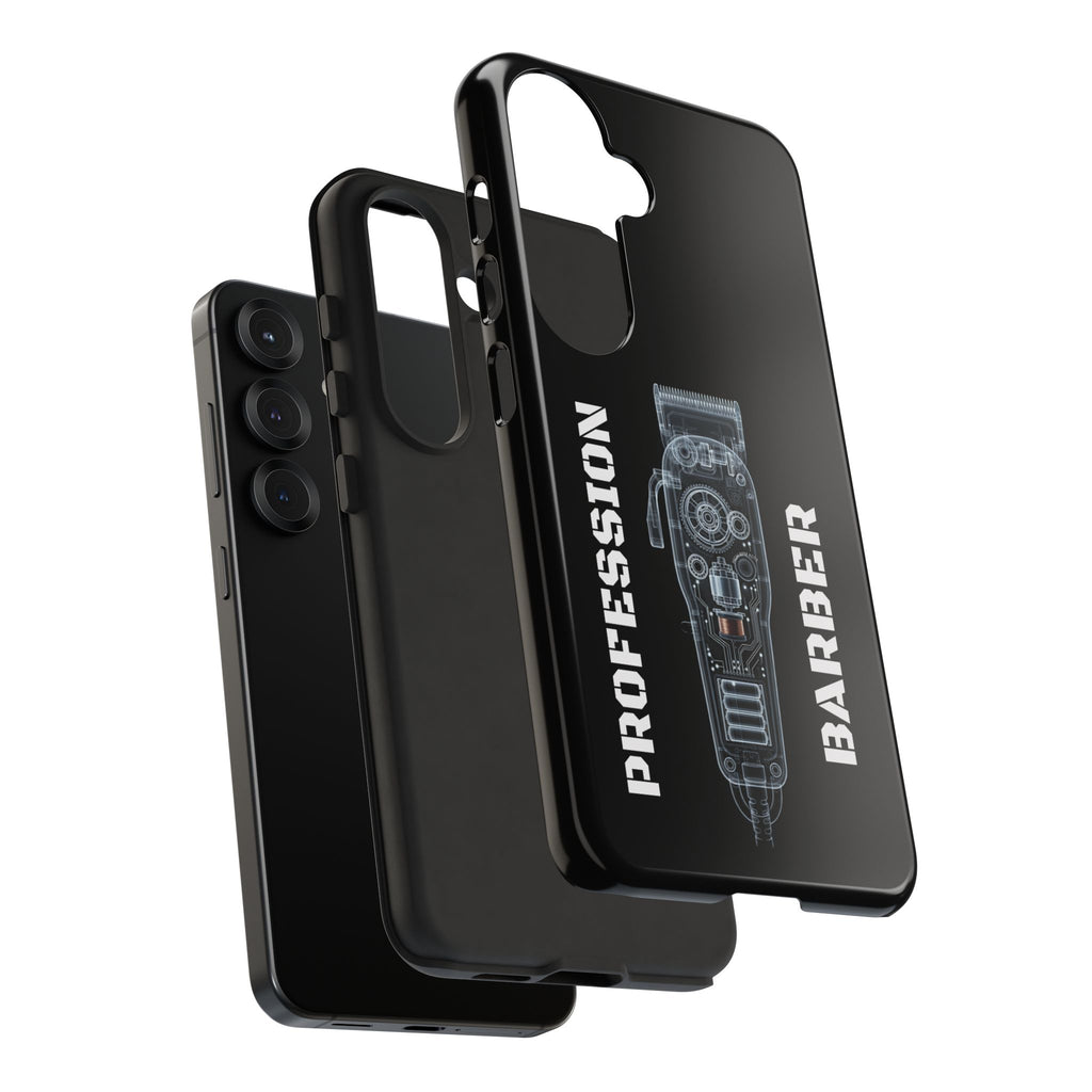 Barber Clip Cord X‑Ray Tough Phone Case – Professional Barber Gift