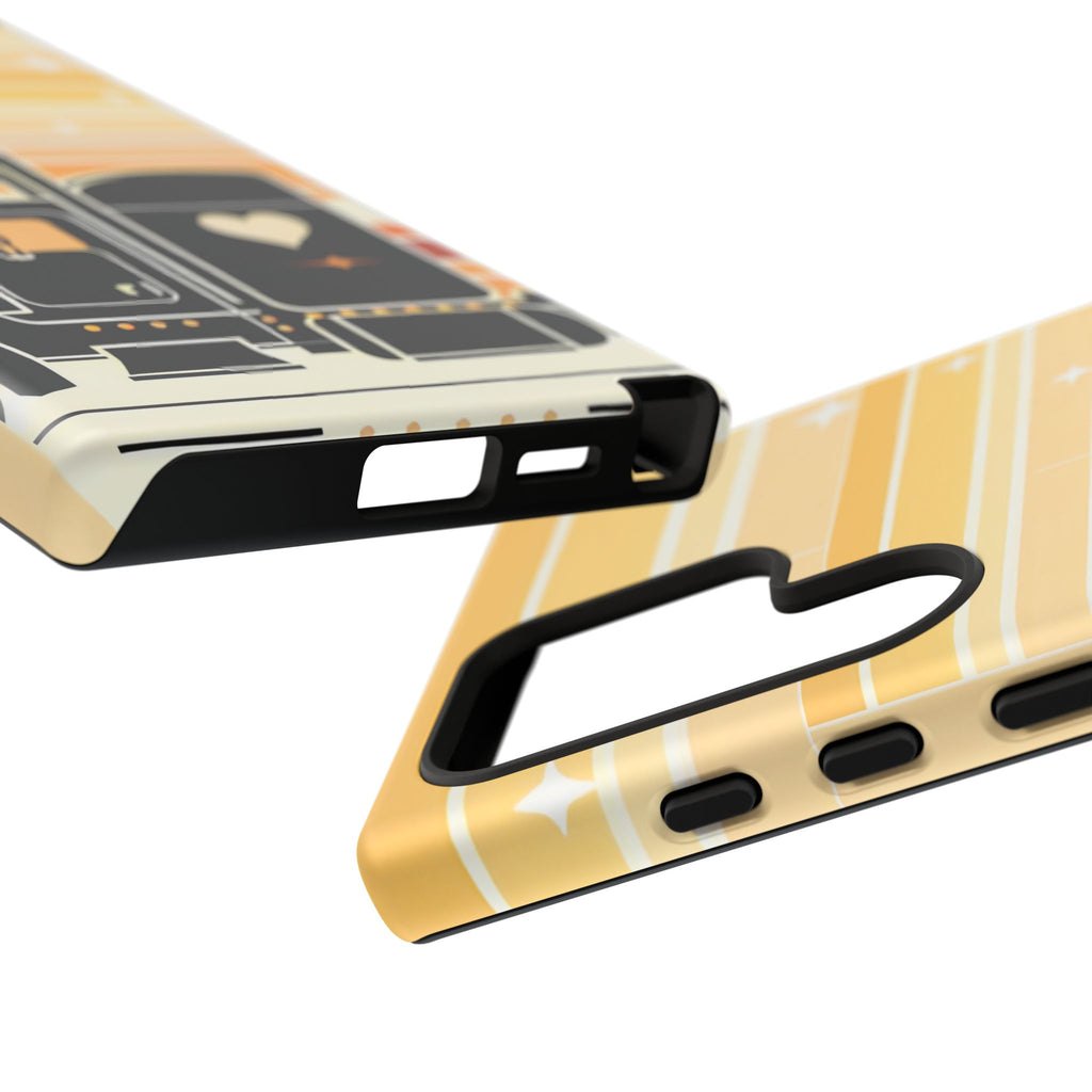 Trucker Heart Phone Case — Retro Semi Truck Protective Phone Cover
