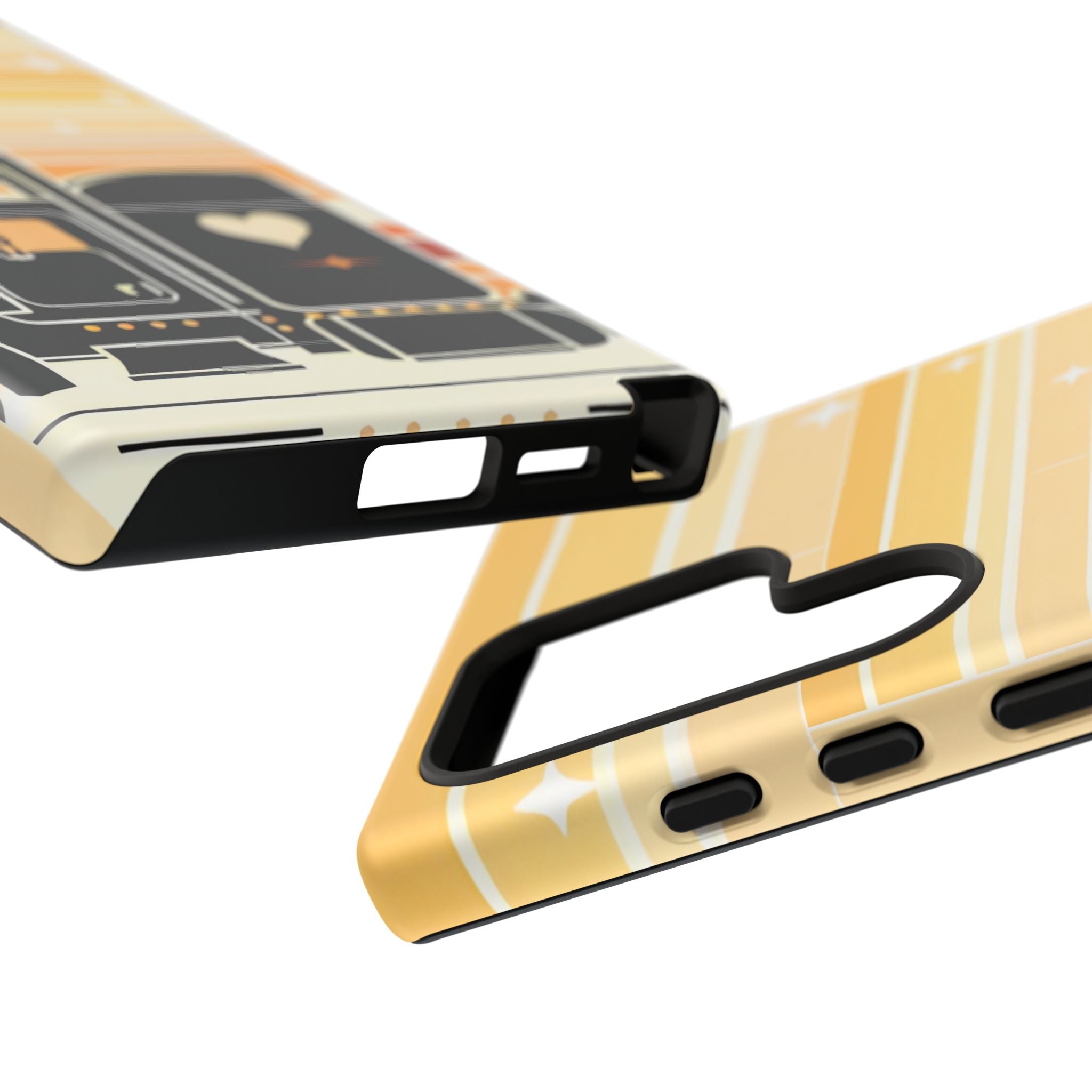 Trucker Heart Phone Case — Retro Semi Truck Protective Phone Cover