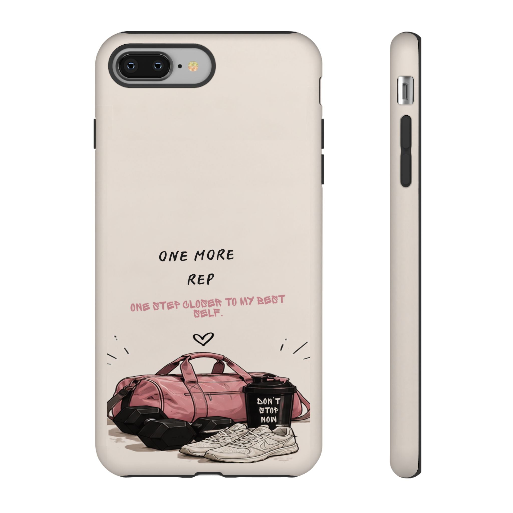 Gym Phone Case — "One More Rep" Workout Duffle & Sneakers Protective Case