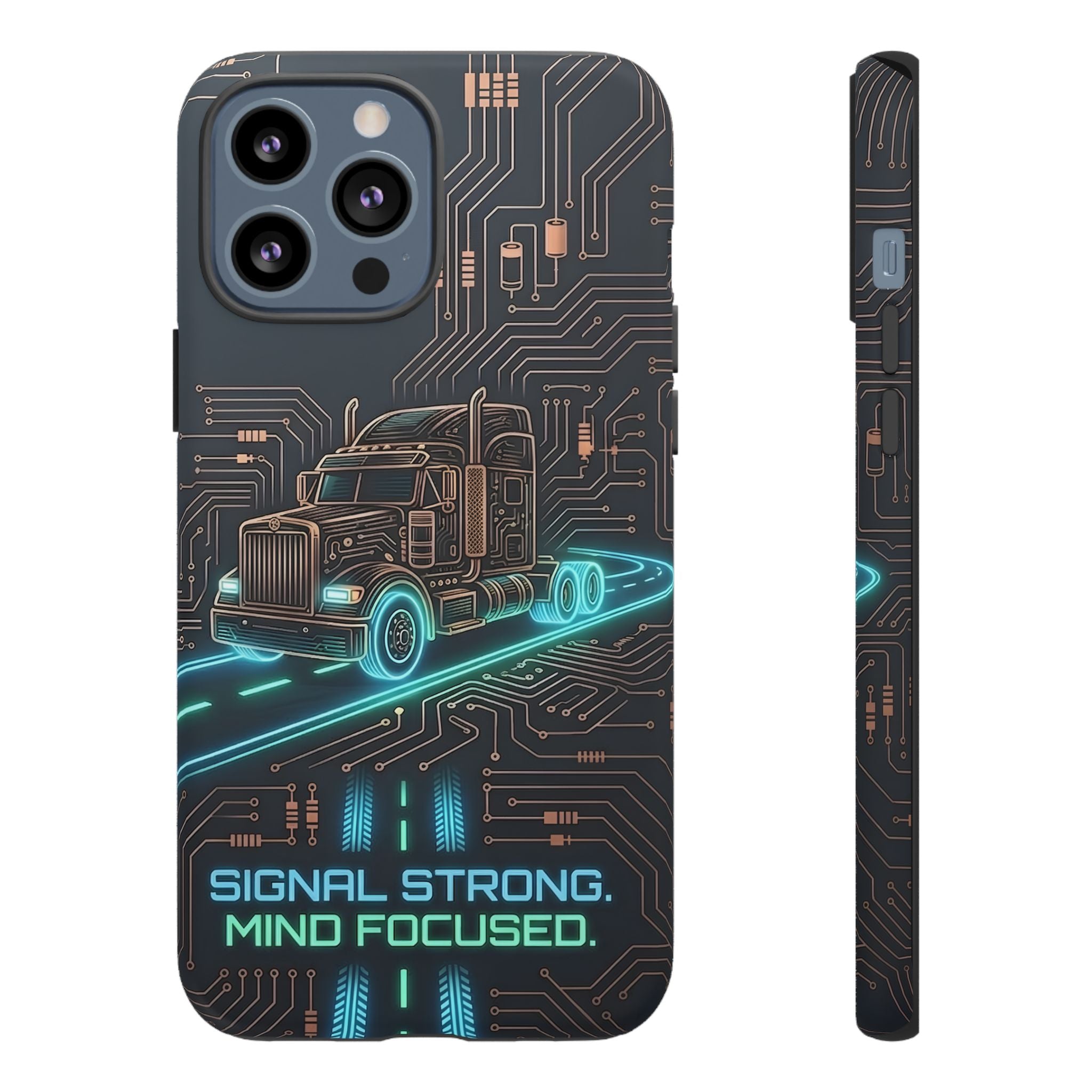 Truck Driver Gamer Phone Case — “Real Life. No Pause Button.”