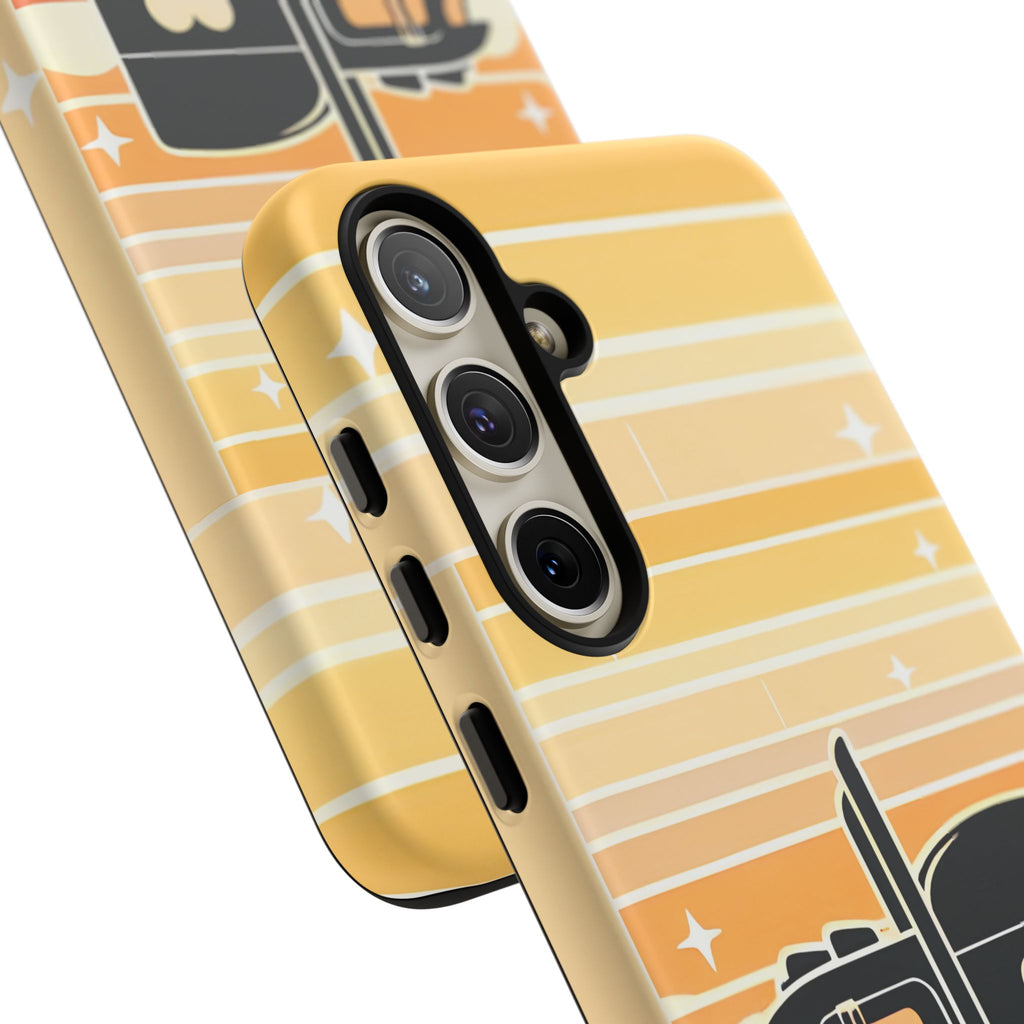 Trucker Heart Phone Case — Retro Semi Truck Protective Phone Cover