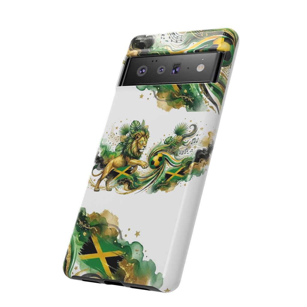 Jamaica Lion Phone Case — Jamaican Flag Rasta Protective Tough Case