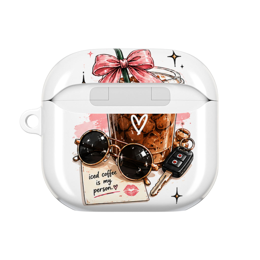 AirPod Case — Iced Coffee Is My Person Cute Graphic Protective Case