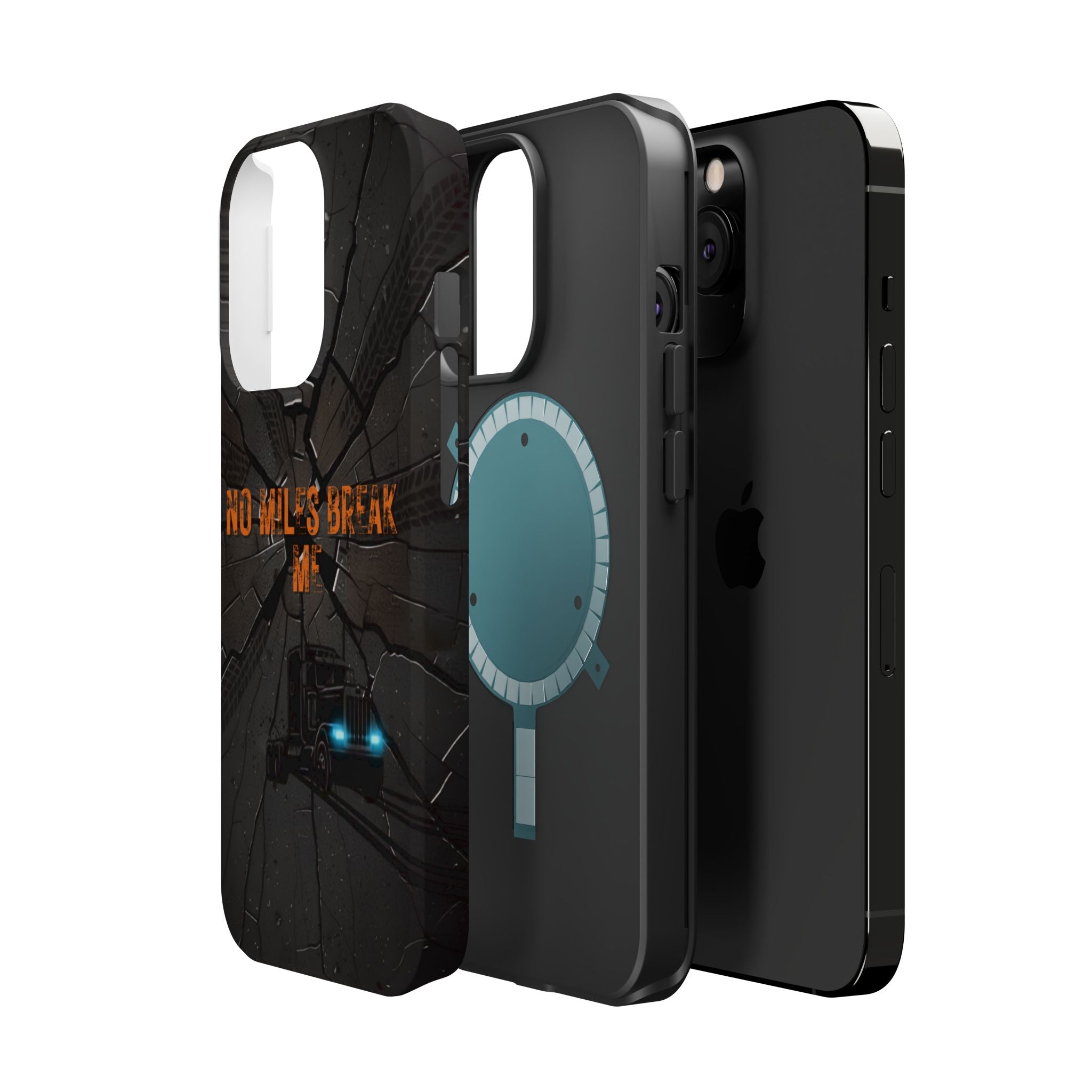Phone Case — Fiery Semi Truck Magnetic Impact-Resistant Case